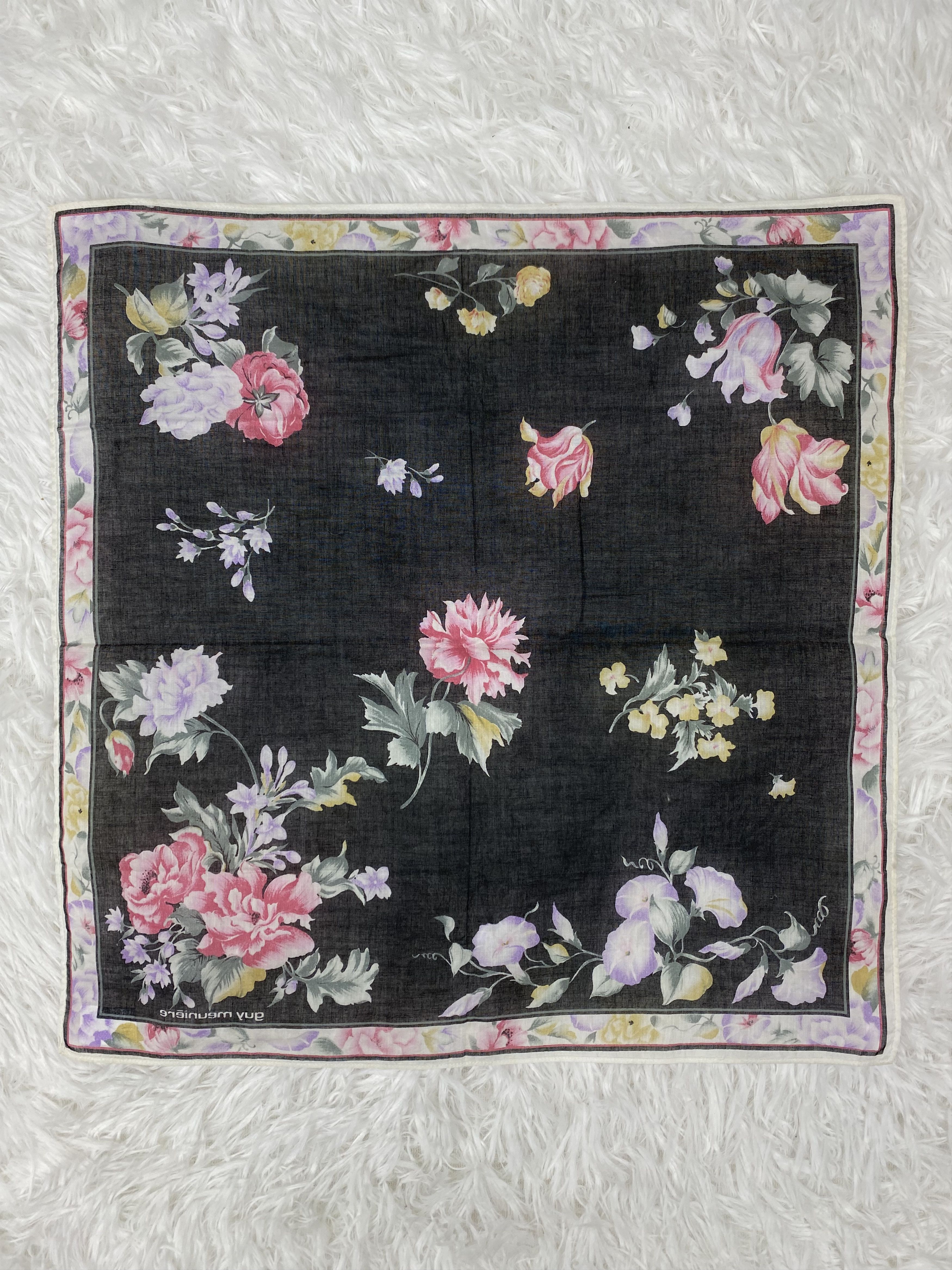 Guy Laroche × Vintage Vintage Guy Laroche Handkerchief Neckerchief PH0720 Size ONE SIZE - 4 Thumbnail