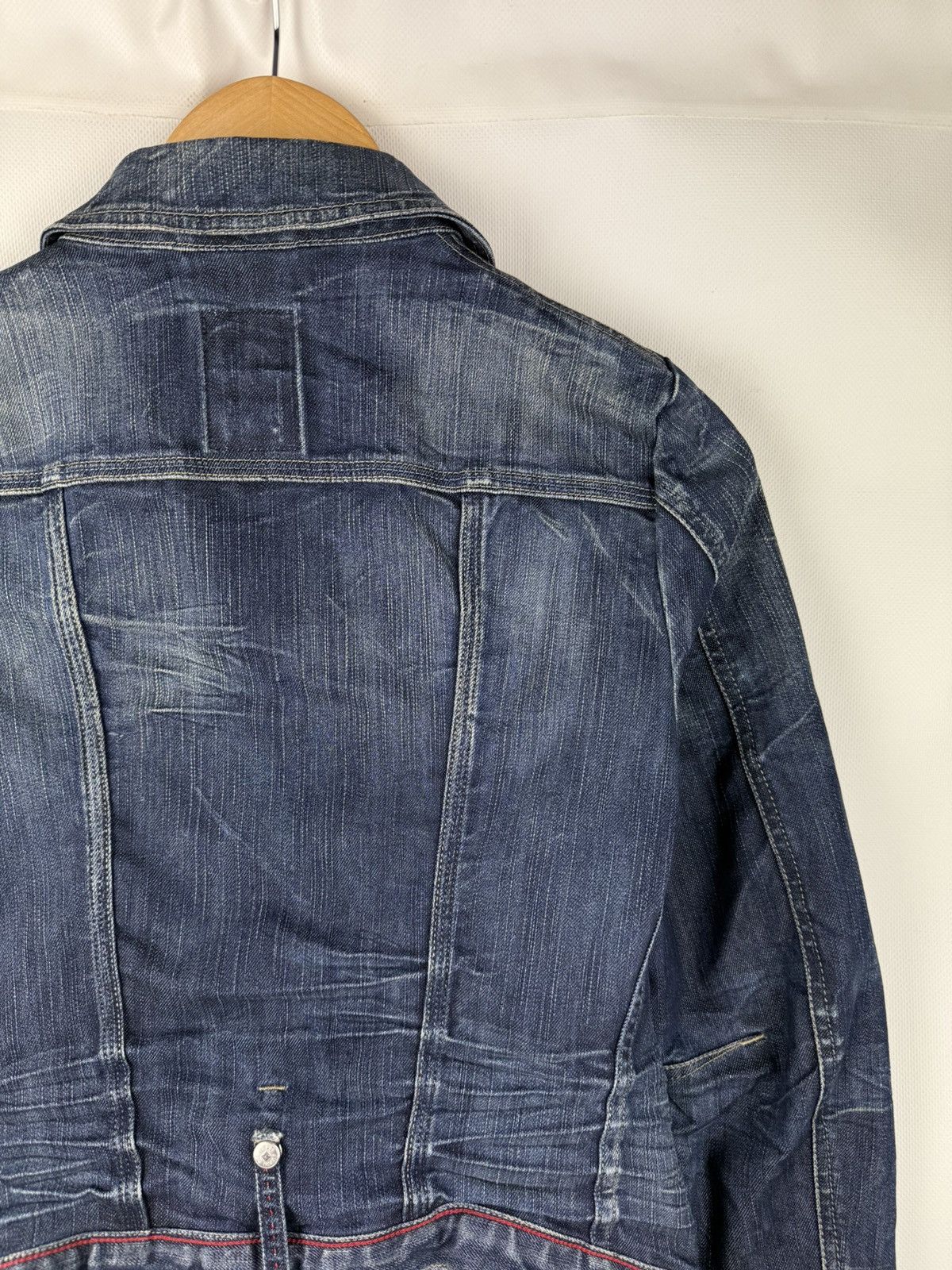 Marithe + Francois Girbaud × Vintage Marithe Francois Girbaud Vintage Avant-garde Denim Jacket Size S / US 4 / IT 40 - 17 Thumbnail