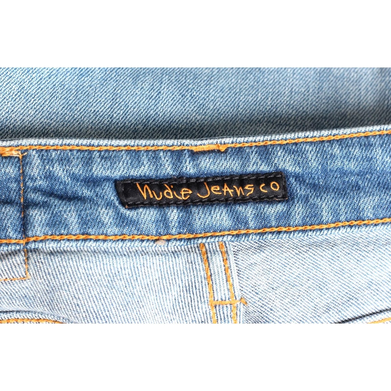 Nudie Jeans NUDIE JEANS SKINNY LIN Clean Stone Indigo Stretch Jeans Men W30 L32 DZ6370 Size US 30 / EU 46 - 5 Thumbnail