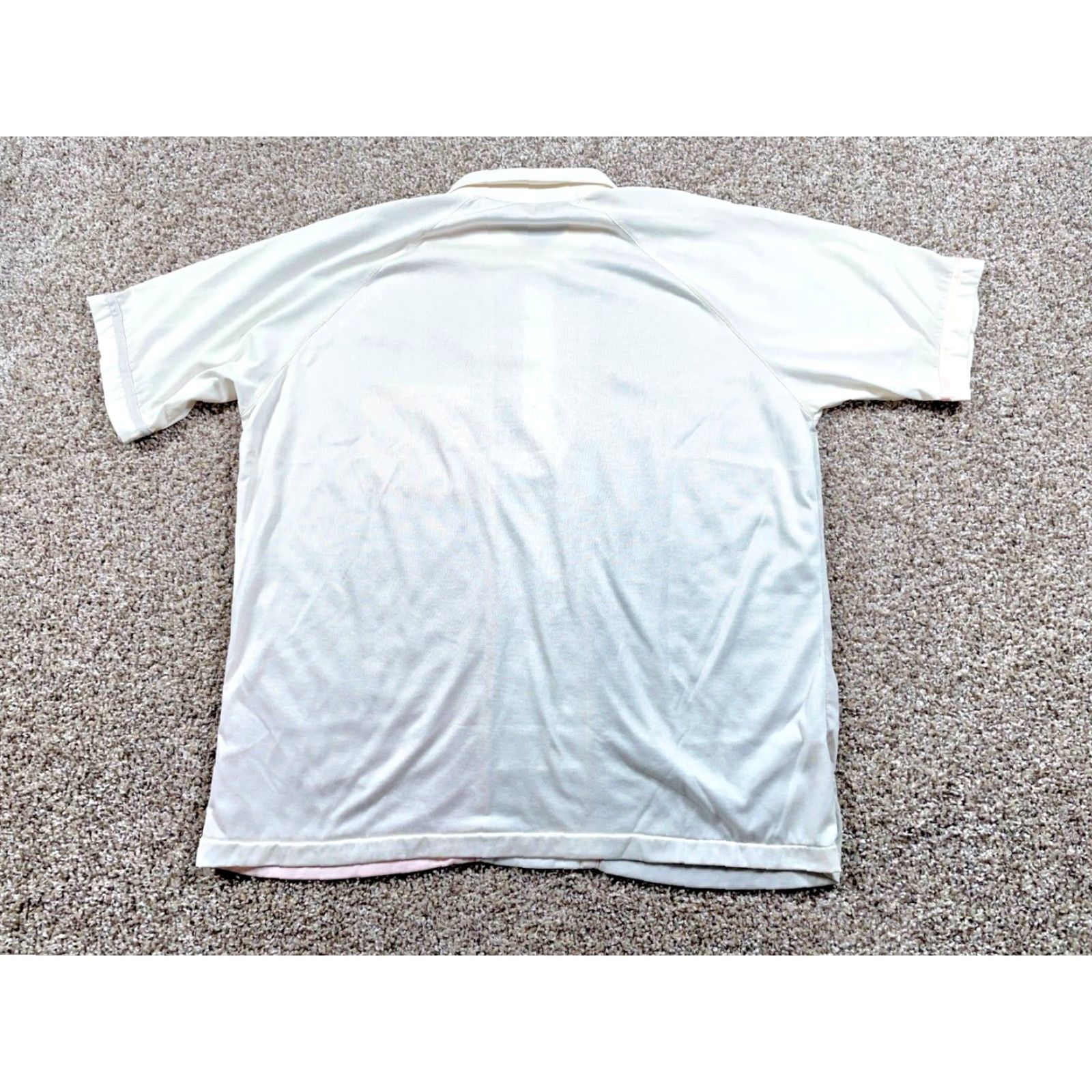 Vintage VTG 80s Broad Stripe Polo Shirt Adult XL Gray Pink White Thin Fabric Preppy Size US XL / EU 56 / 4 - 3 Thumbnail