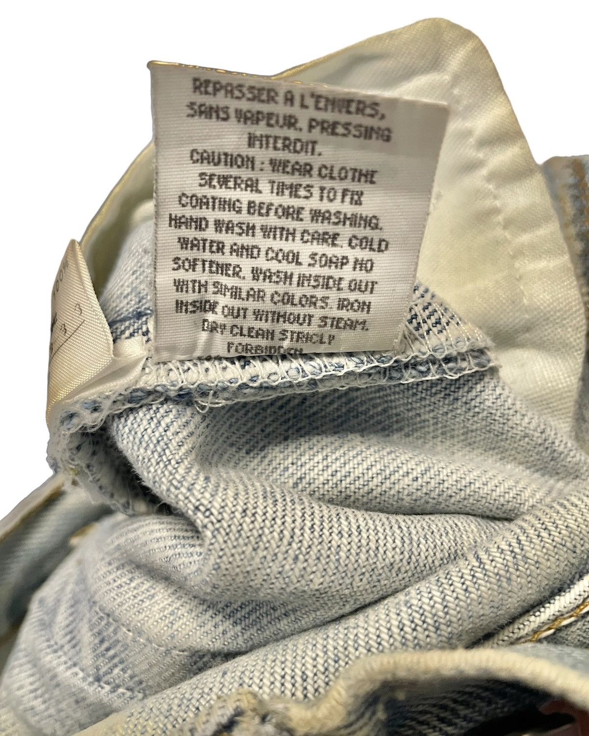 Maison Margiela × Vintage Artisanal Painted White Jeans (SS99) Size 27" / US 4 / IT 40 - 9 Thumbnail