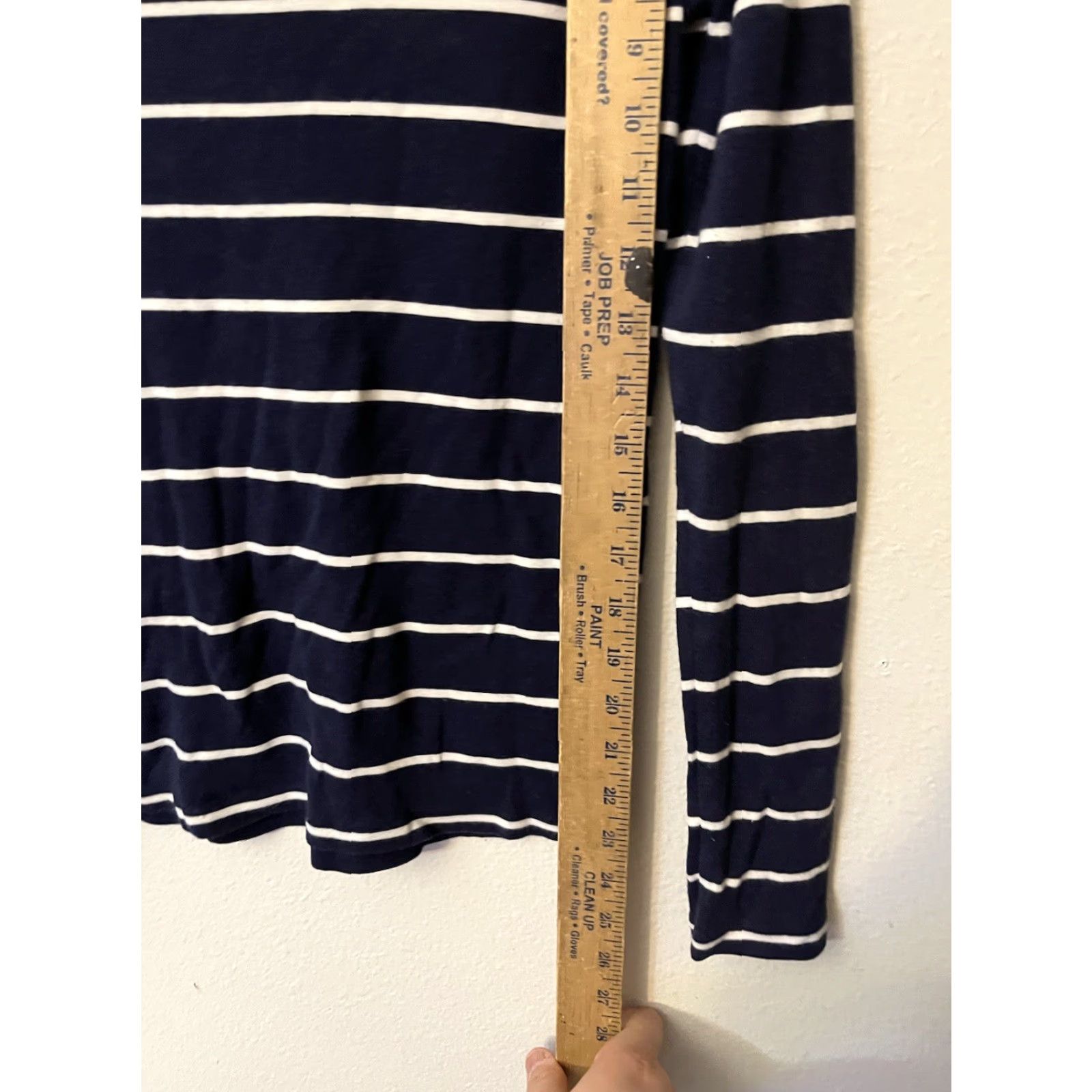 Gap VINTAGE Gap Women's T-Shirt Size M Medium Casual Striped Cotton Modal Spandex V-Neck Size M / US 6-8 / IT 42-44 - 4 Thumbnail