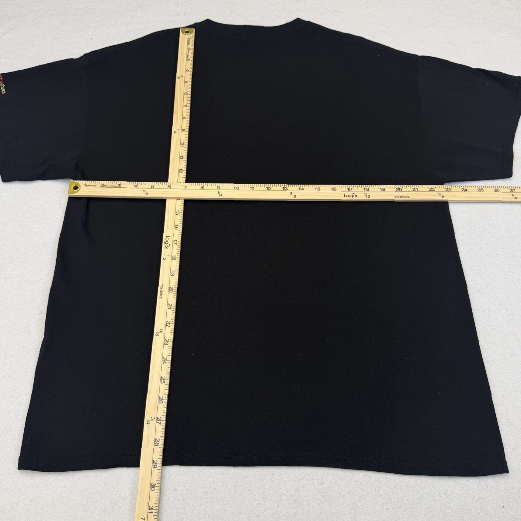 Gildan Jesus Hero Tee Mens XL Black Graphic Print Christian Gildan Short Sleeve T-Shirt Size US XL / EU 56 / 4 - 7 Thumbnail