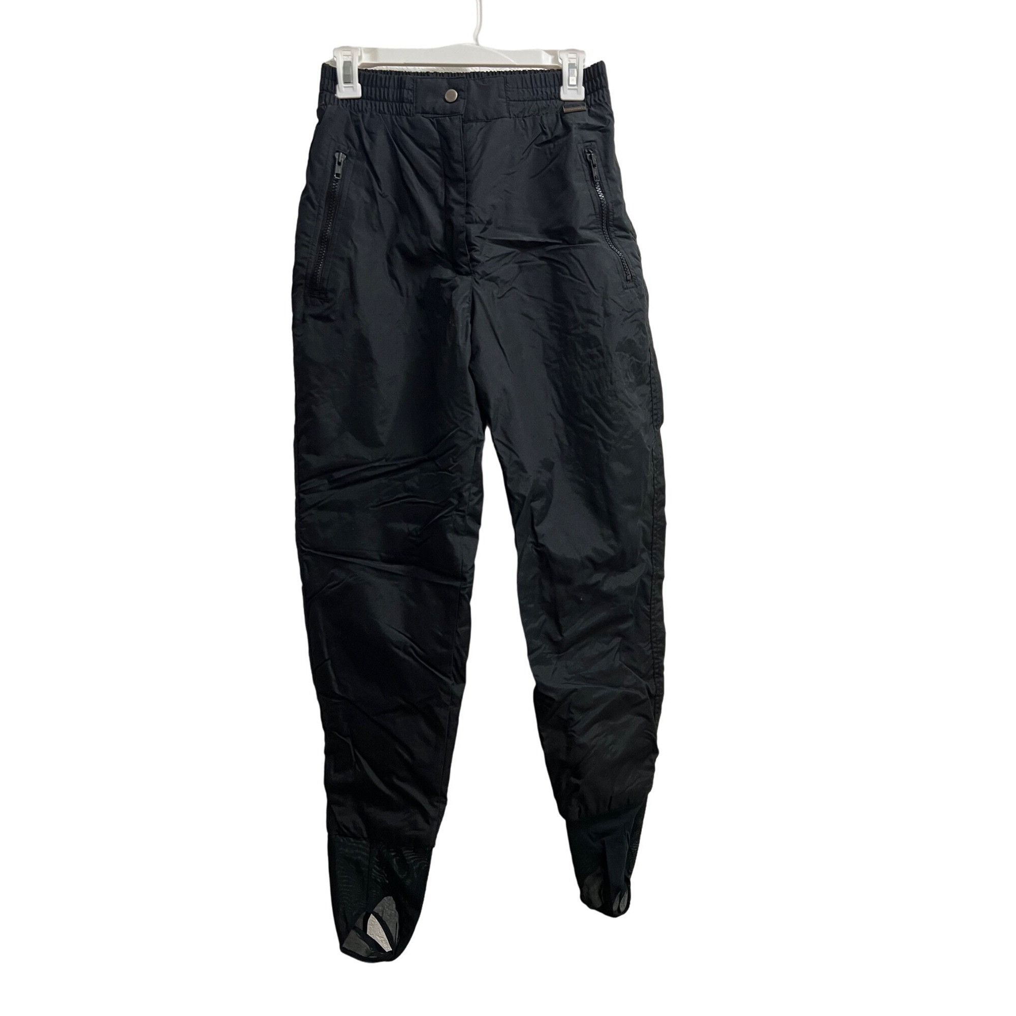 Other Edelweiss Vintage Ladies Black Stirrup Ski Pants Size 8 Size 30" / US 8 / IT 44 - 1 Thumbnail