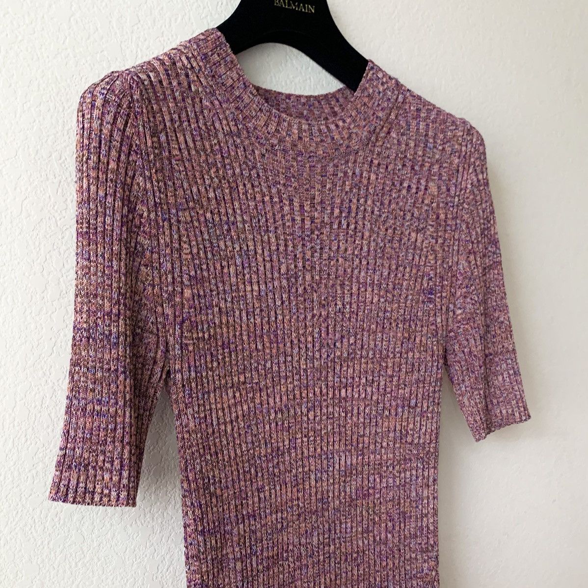 Zimmermann Zimmermann pink multi rainbow knit top split hem Size S / US 4 / IT 40 - 13 Thumbnail