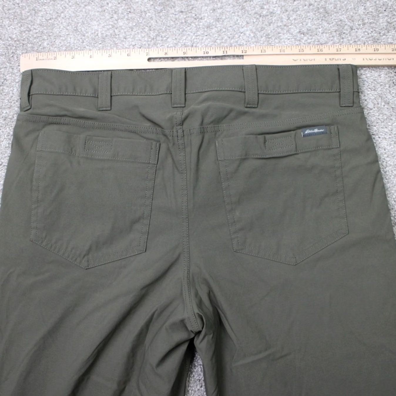 Eddie Bauer Eddie Bauer Pants Mens 36 Green 36x30 Fleece Lined Tech Nylon Stretch Cargo Pocket Size US 36 / EU 52 - 6 Thumbnail