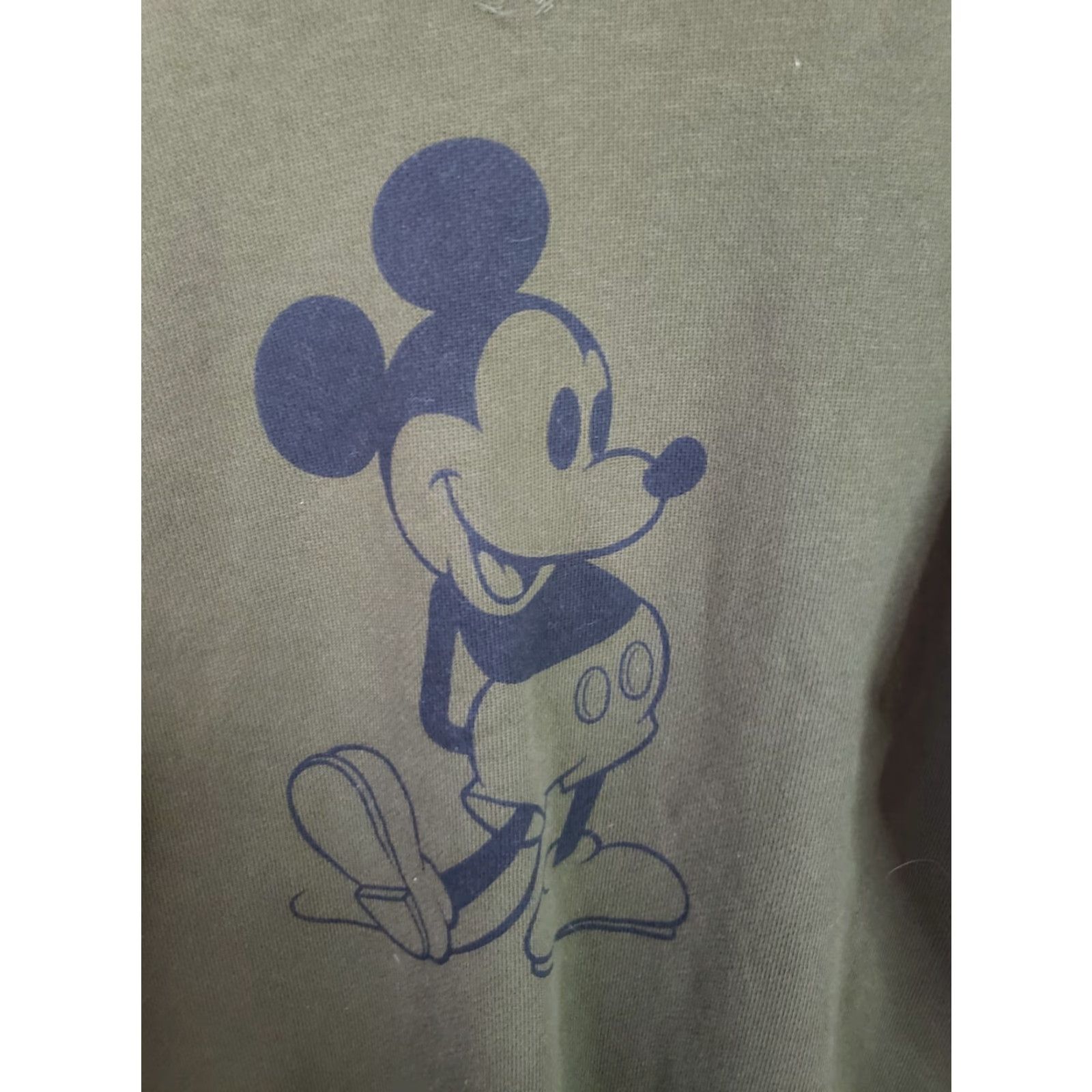 Disney Disney Mickey Mouse Green Long Sleeve Crewneck Sweatshirt Men's M Size US M / EU 48-50 / 2 - 3 Thumbnail