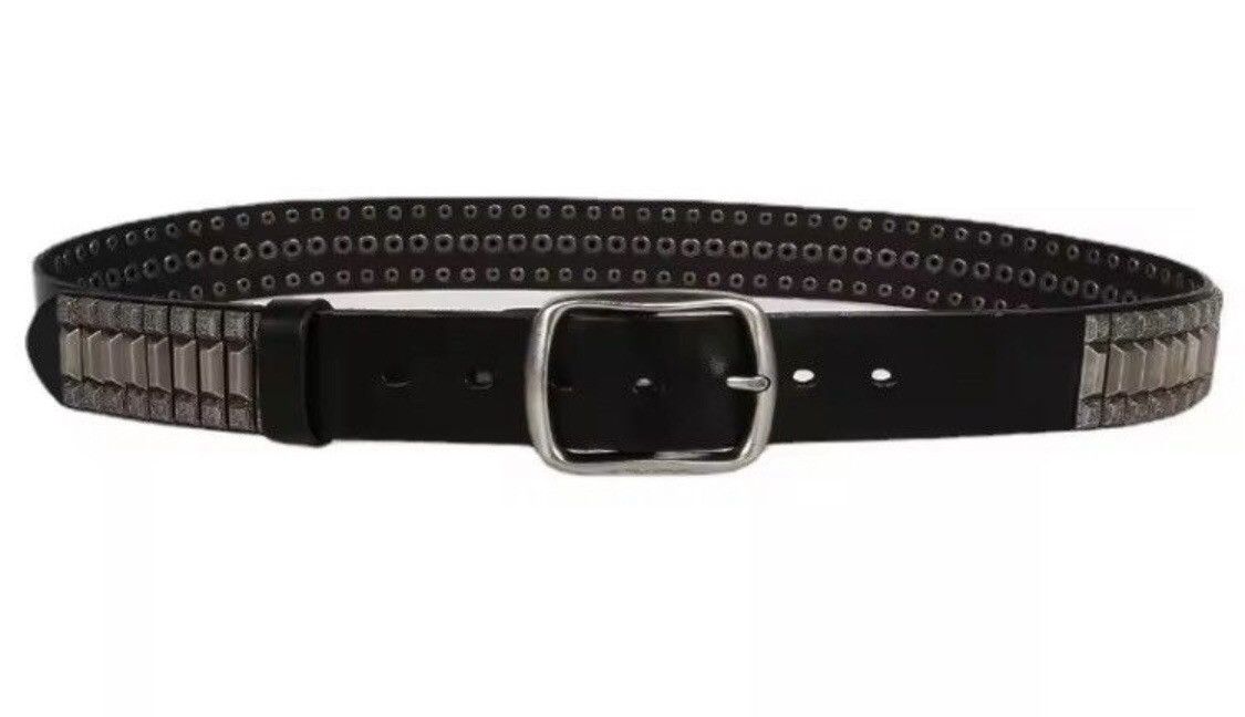 Leather Cowboy Motorcycle Jeans Heavy Metal Rivet Belts Size ONE SIZE - 3 Thumbnail