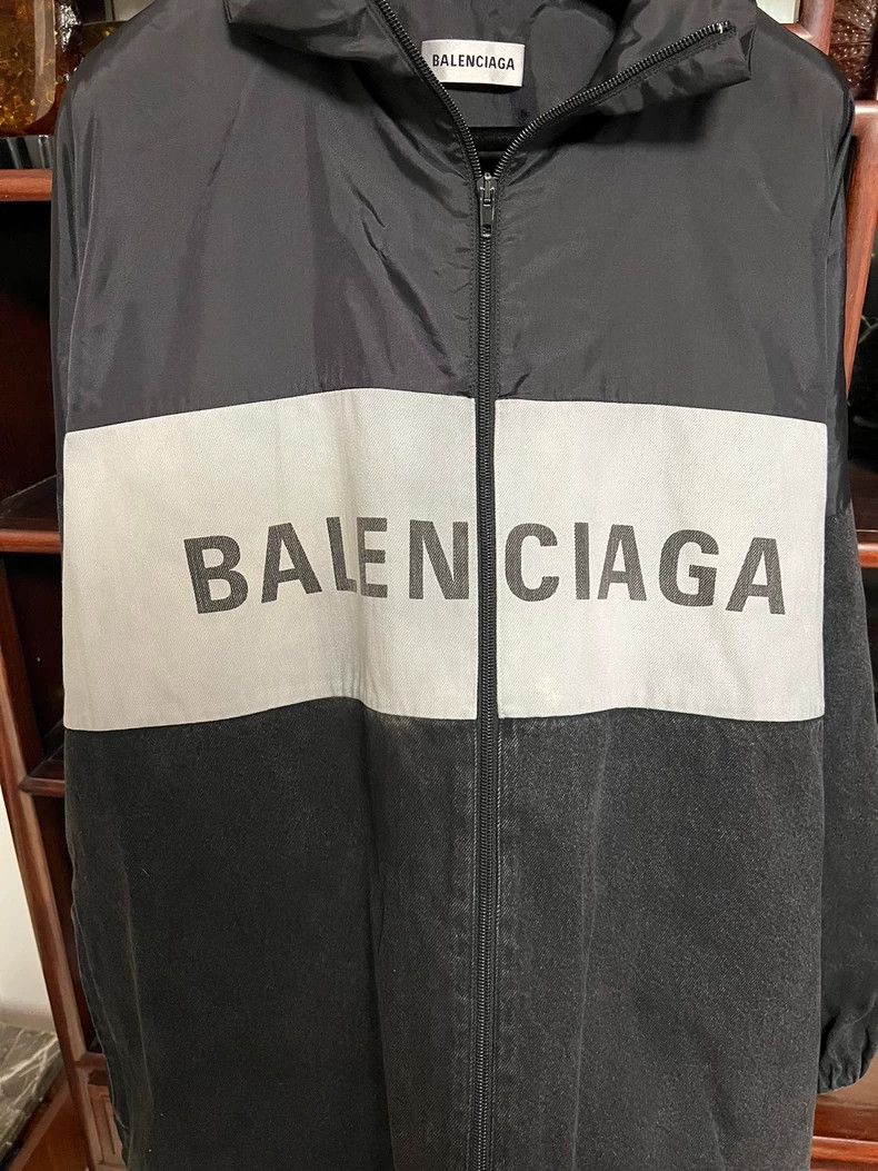 Balenciaga Balenciaga size 36 Denim Patchwork Windbreaker Size M / US 6-8 / IT 42-44 - 2 Thumbnail