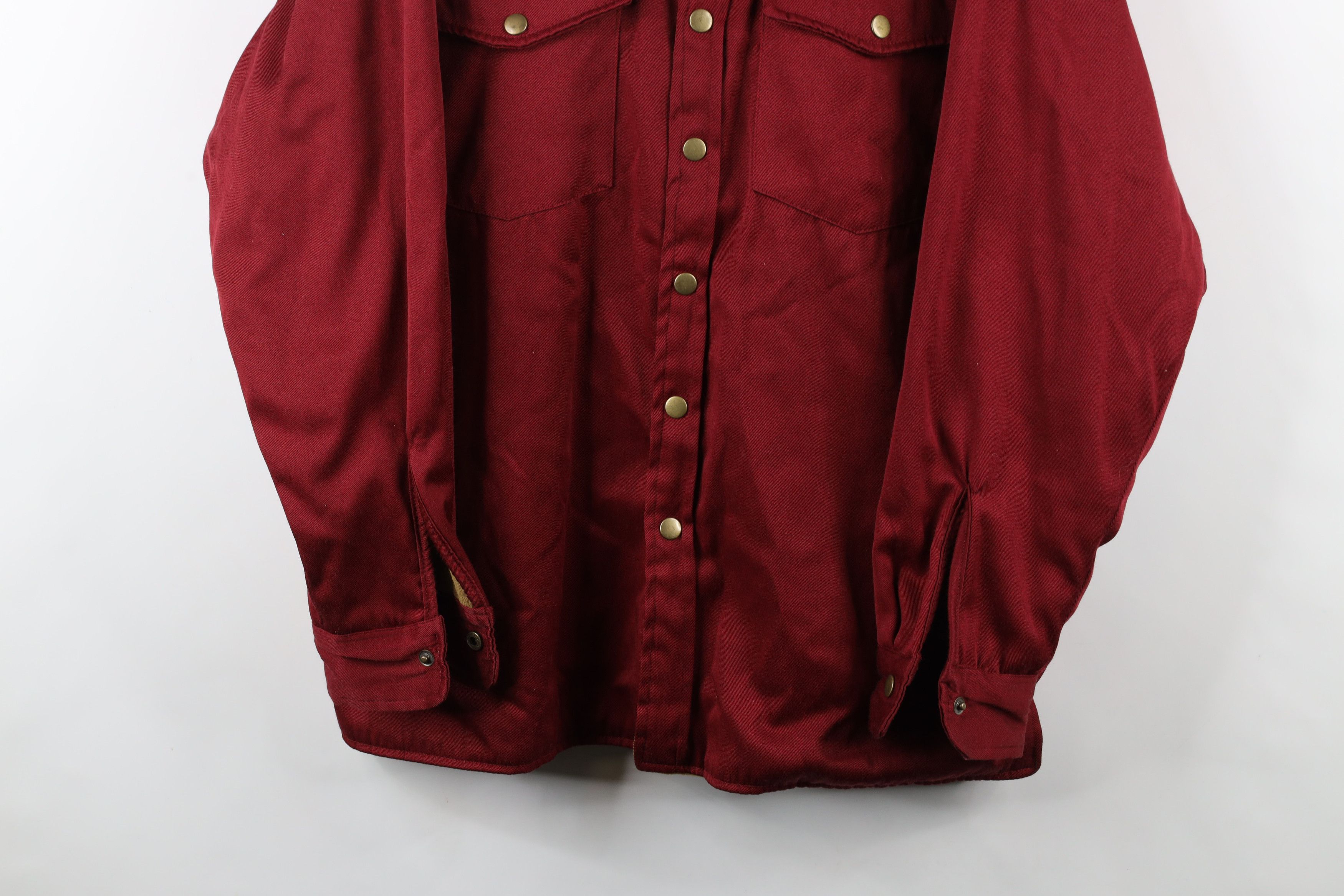 Vintage Vintage 90s Streetwear Lined Button Shirt Jacket Jac Shirt Size US L / EU 52-54 / 3 - 3 Thumbnail