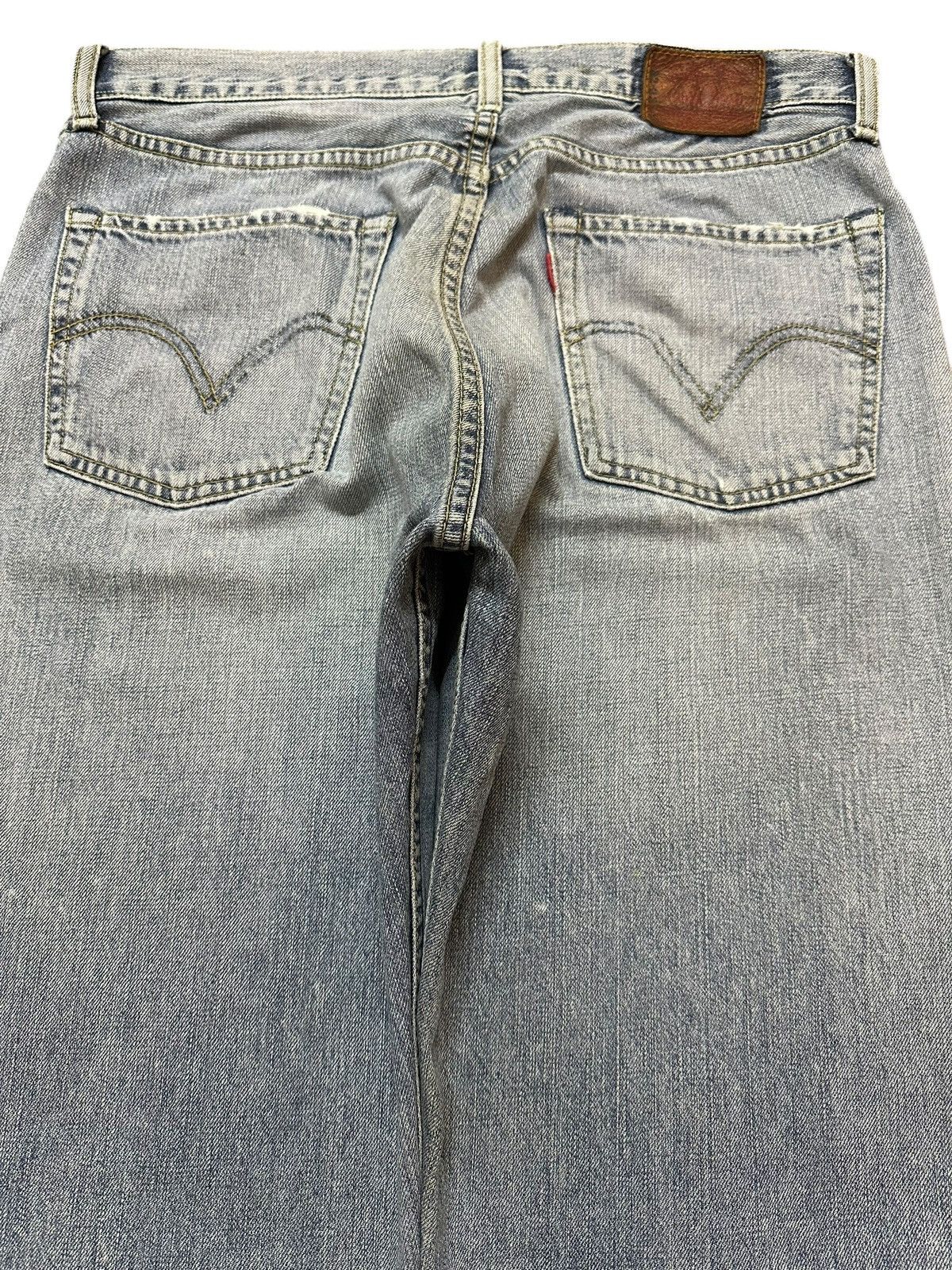 Levi's Vintage 90s Levis 503 Blue Faded Wash Distress Baggy Jeans Size US 32 / EU 48 - 5 Thumbnail
