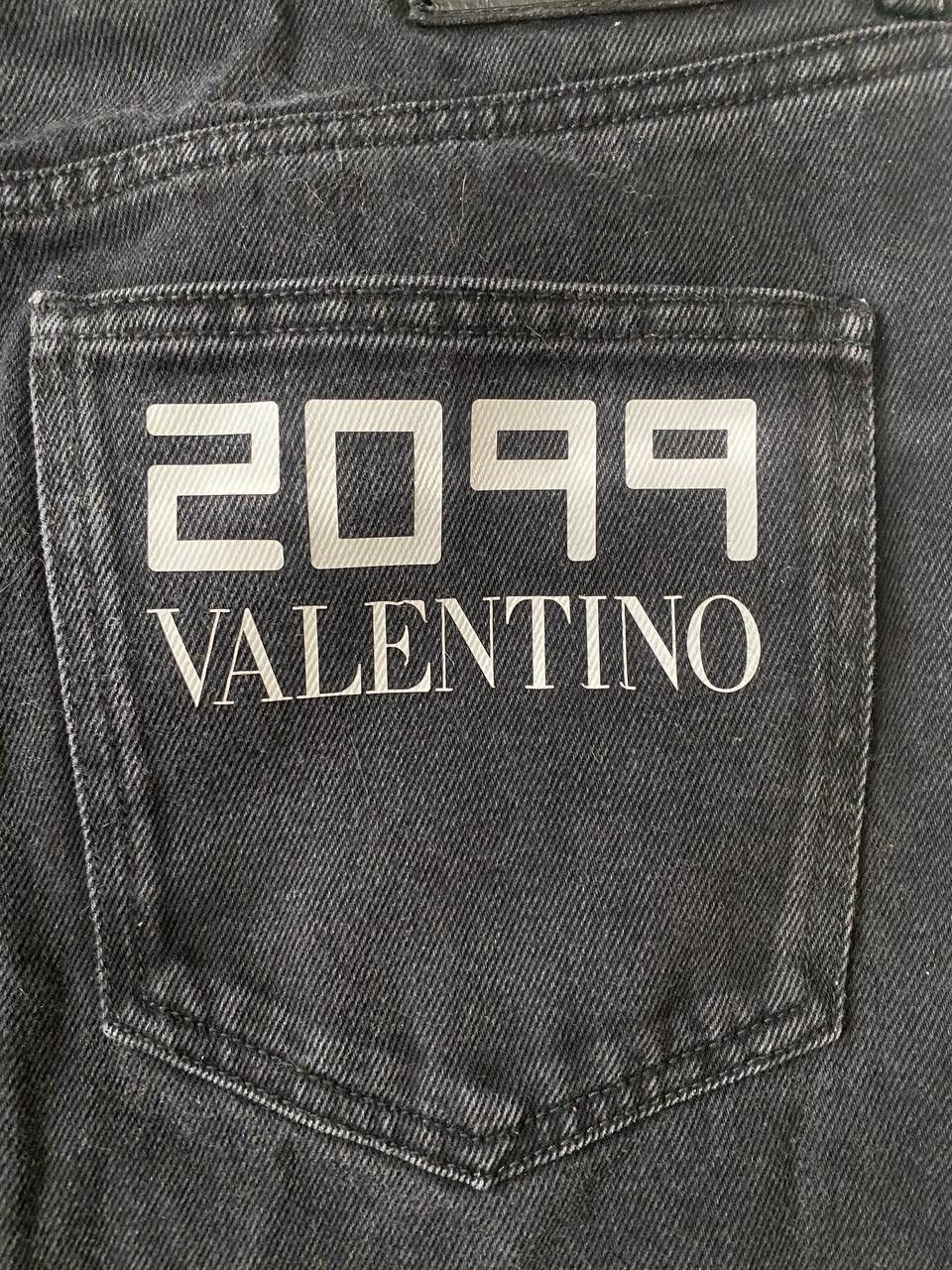 Valentino Valentino Garavani 2099 Print Slim Jeans in Black Cotton Size US 34 / EU 50 - 4 Thumbnail