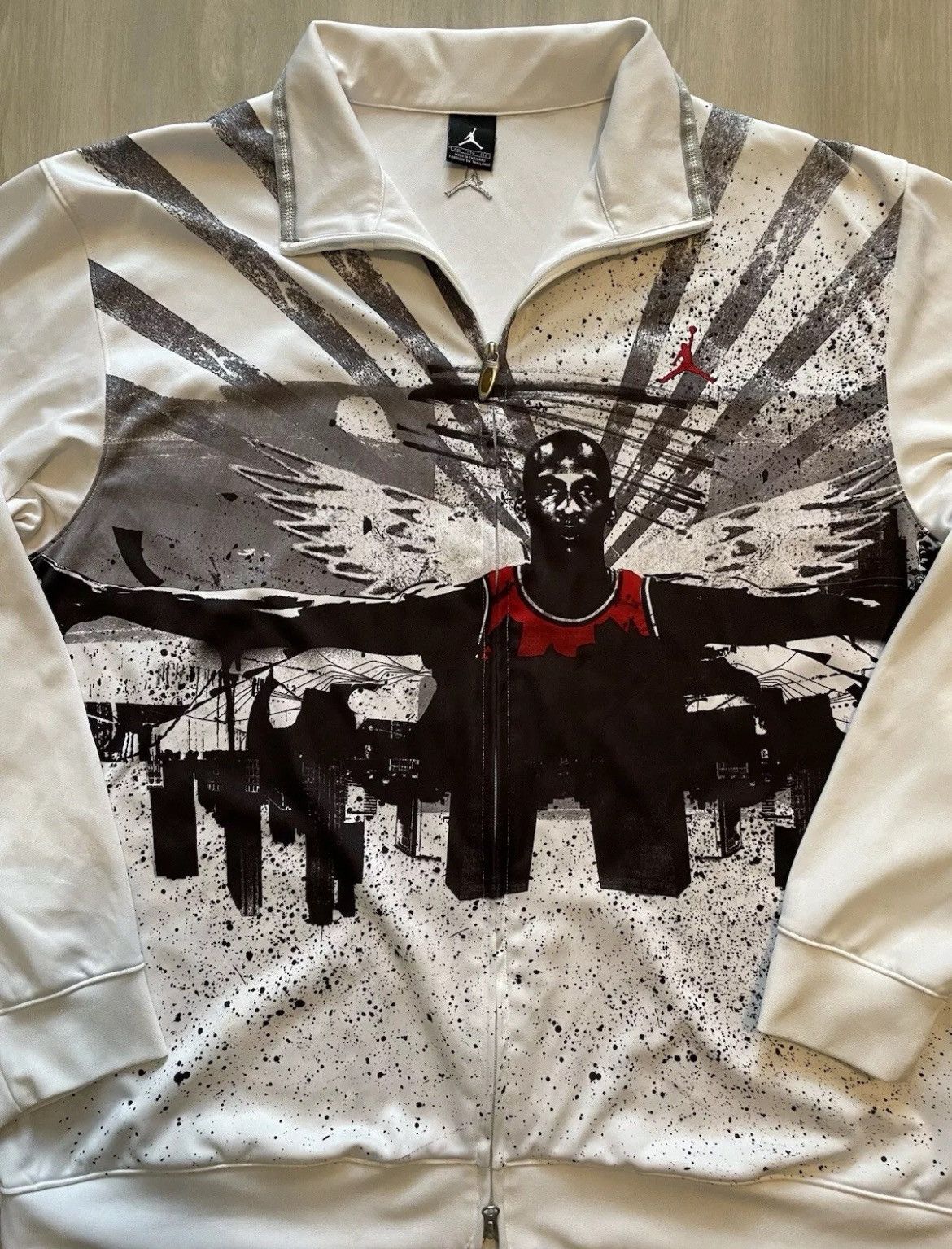 Jordan Brand × Nike × Vintage Vintage Jordan Wings Wingspan City Skyline Jacket 2XL Size US XXL / EU 58 / 5 - 2 Thumbnail