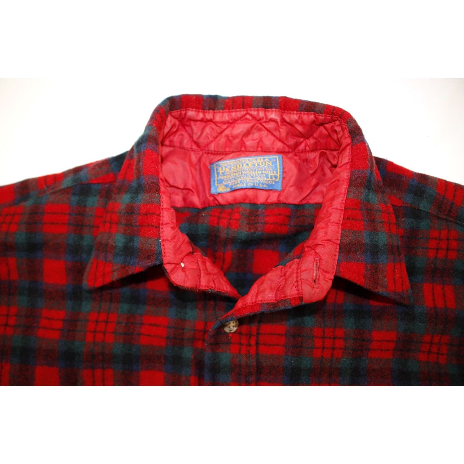 Pendleton Vintage Pendleton Wool Flannel Shirt Macduff Tartan Red Plaid Men's L Size US L / EU 52-54 / 3 - 5 Thumbnail