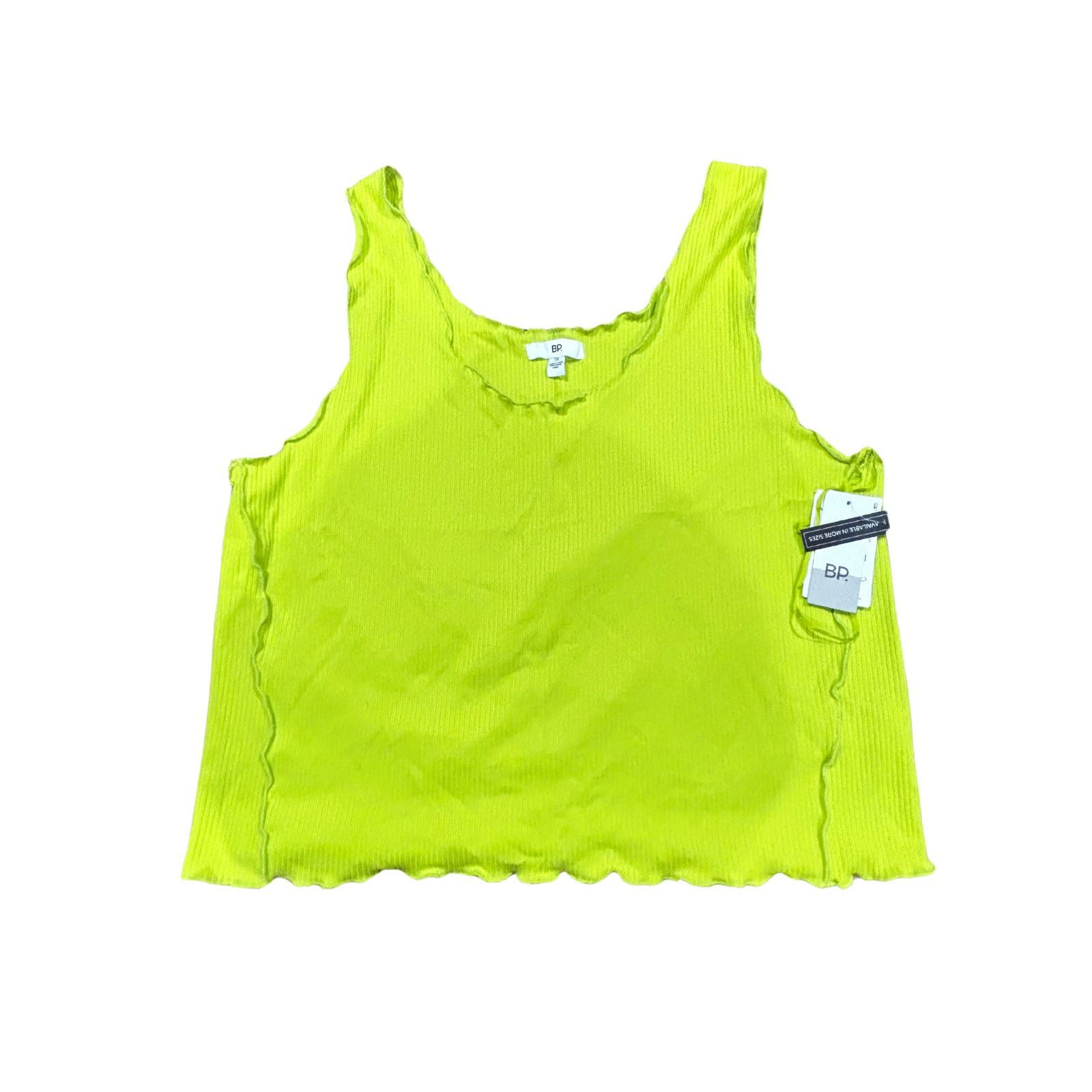 BP. BP. Women's Lettuce Edge Green Prairie Tank Sz 1XL Size XL / US 12-14 / IT 48-50 - 2 Thumbnail