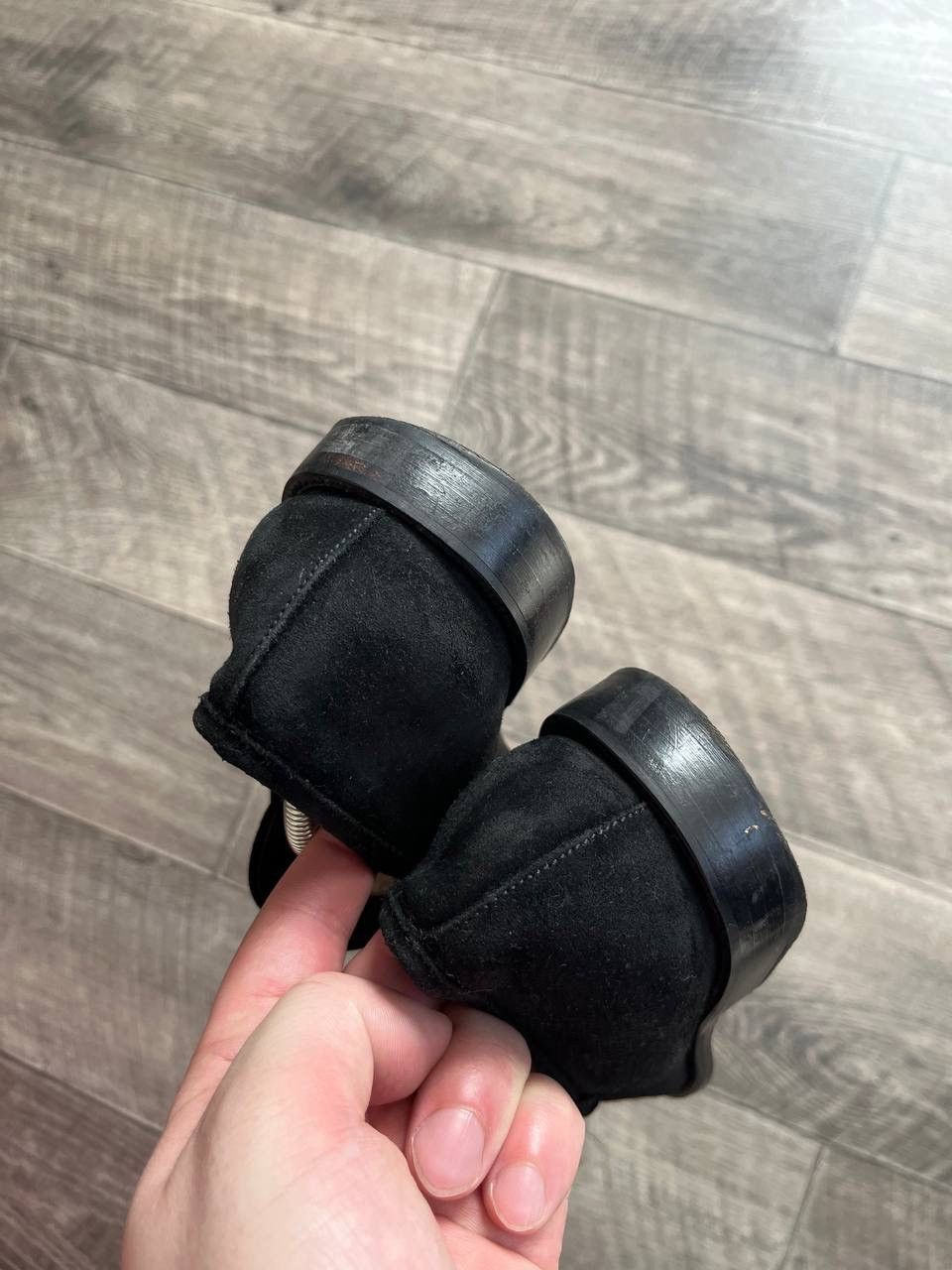 Russell & Bromley Russell & Bromley Black Suede Handmade Penny Strap EU 43 Size US 10 / EU 43 - 6 Thumbnail