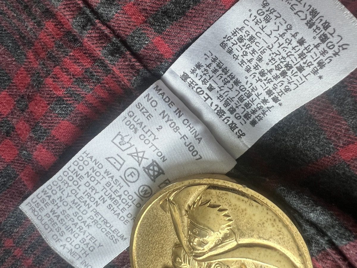 Ne-Net Ne-net : Plaid Tartan Red Black Pattern Cat Nya Size US M / EU 48-50 / 2 - 12 Thumbnail