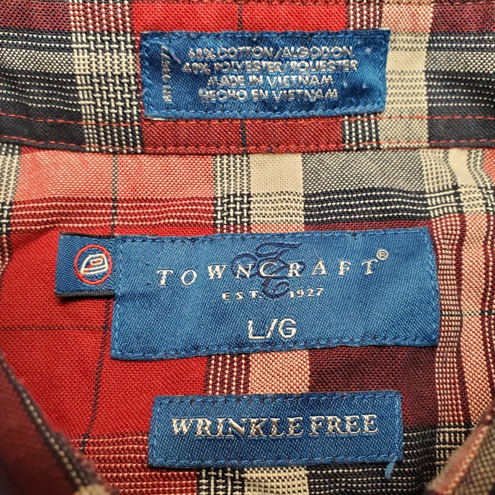 Etro VINTAGE Towncraft Shirt Men L Red Plaid Button-Down Long Sleeve Casual Size US L / EU 52-54 / 3 - 4 Thumbnail