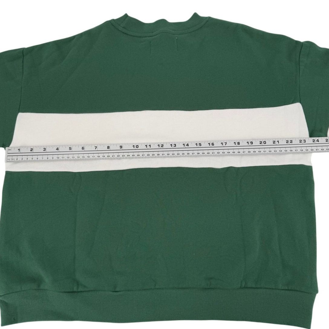 Rolla's NWT Rollas Split Logo Pine Green Pullover Sweater Sweatshirt Size L / US 10 / IT 46 - 11 Thumbnail