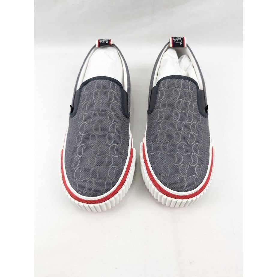 Christian Louboutin o1rshd1 Pedro Boat Flat Sneakers in Smoky Size US 11 / EU 44 - 14 Thumbnail