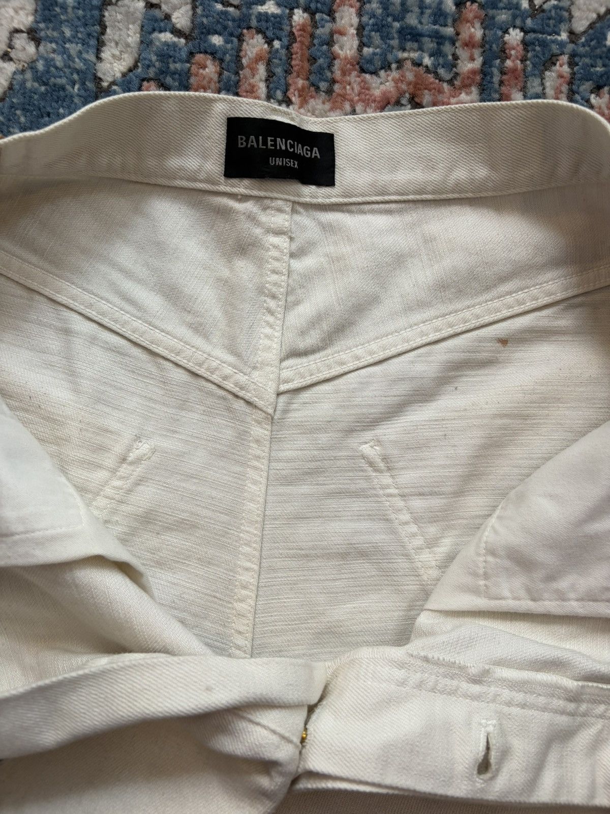 Balenciaga Balenciaga White Baggy Denim Size US 36 / EU 52 - 8 Thumbnail