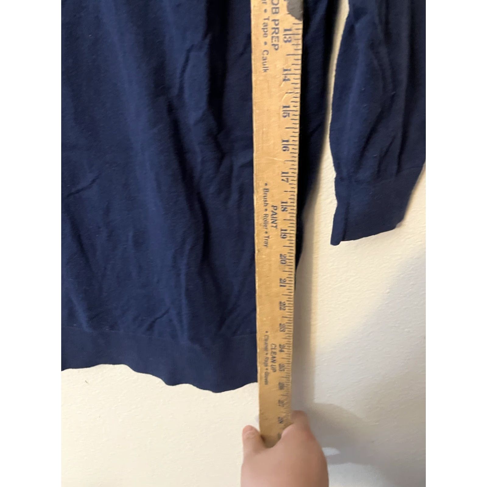 Banana Republic VINTAGE Banana Republic Women Blue 3/4 Sleeve Knit Sweater V Neck Top Medium Size M / US 6-8 / IT 42-44 - 4 Thumbnail