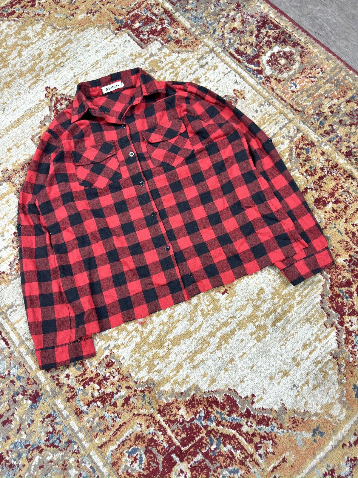 Japanese Brand × Yohji Yamamoto ᶠᵃⁿᶜʸᵍᵘʸBOXY Suit Shirt Vintage Cropped Button Up 90s 80 Size US M / EU 48-50 / 2 - 1 Thumbnail