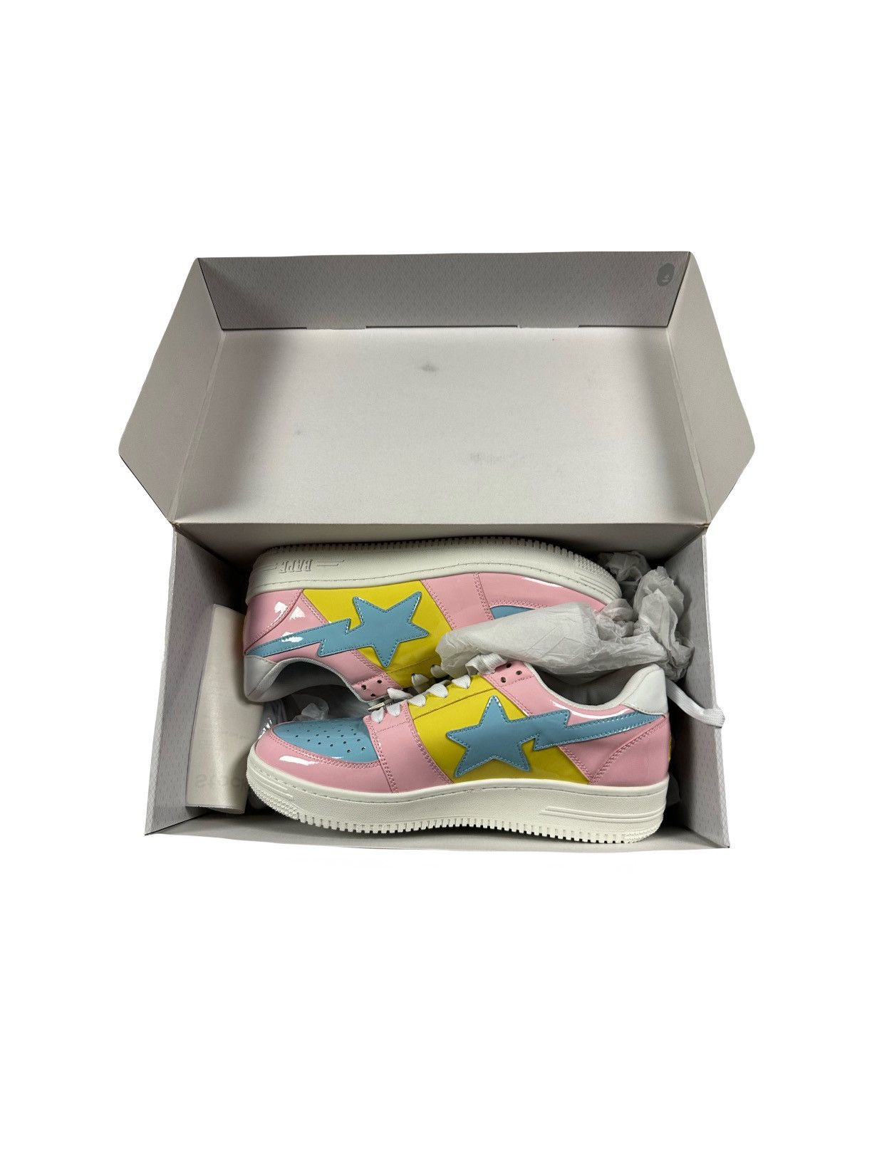 Bape Bapesta Cotton Candy Low Top Shoes Size US 10 / EU 43 - 3 Thumbnail