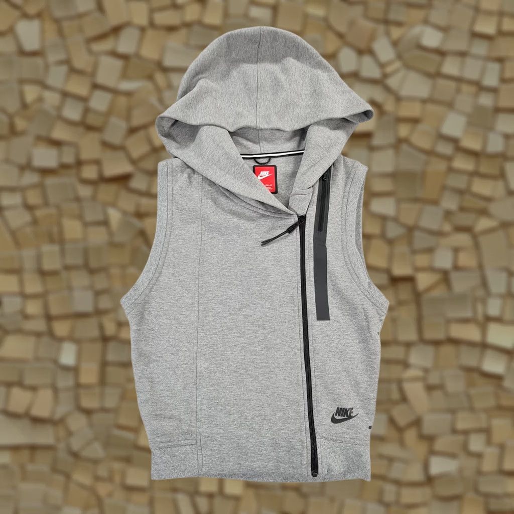 Nike Nike Womens Tech Fleece Hoodie Grey XS Sleeveless Vest Heather 689067 091 Size XS / US 0-2 / IT 36-38 - 1 Thumbnail