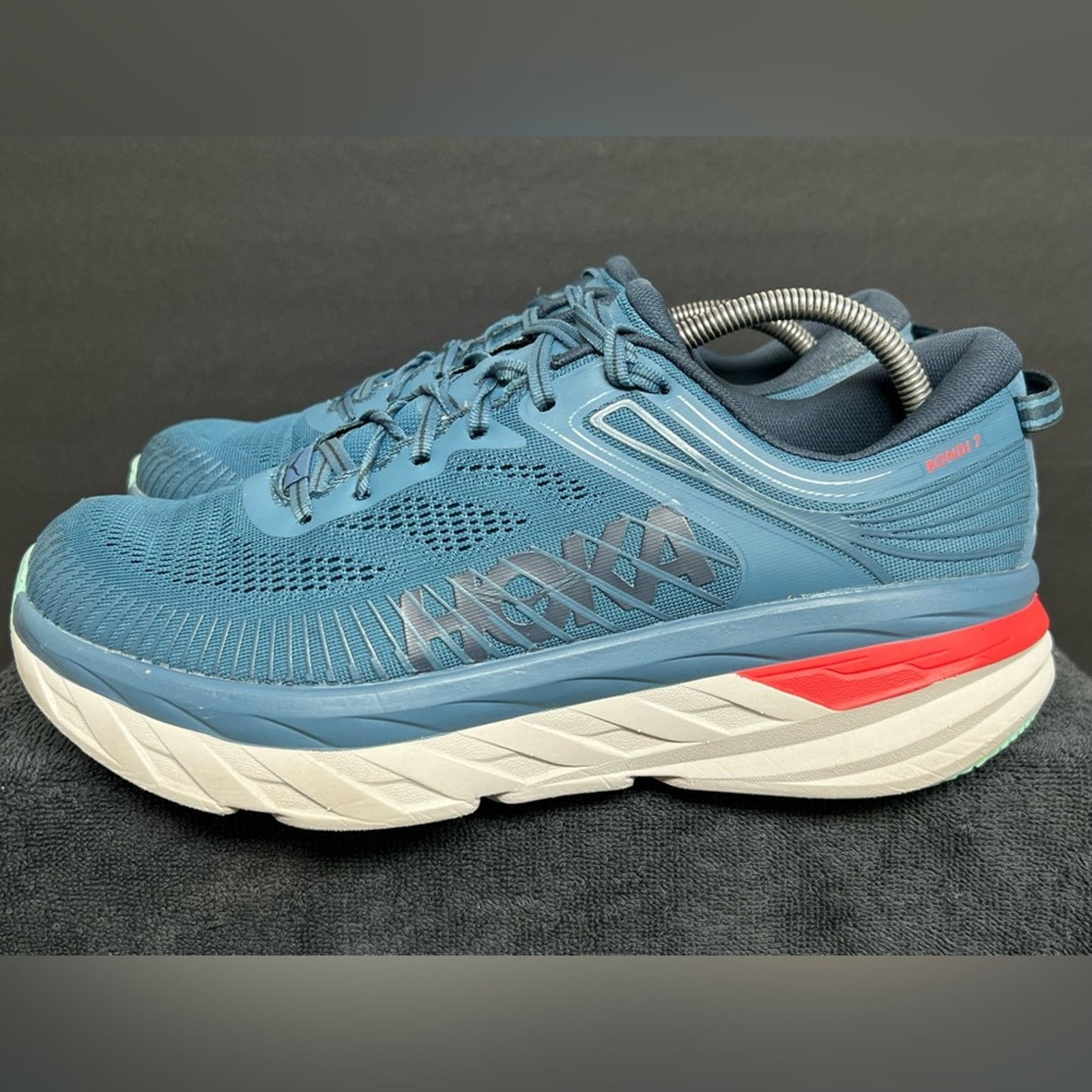 Hoka Bondi Men's 11 Running Shoes Blue Teal Outer Space