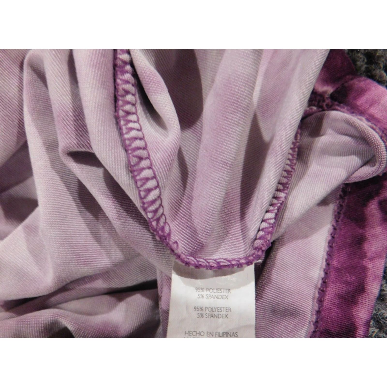 Vintage Daisy Fuentes Blouse Womens M Purple Geometric Sleeveless Collared Pullover Stretch Casual Shirt Size M / US 6-8 / IT 42-44 - 6 Thumbnail