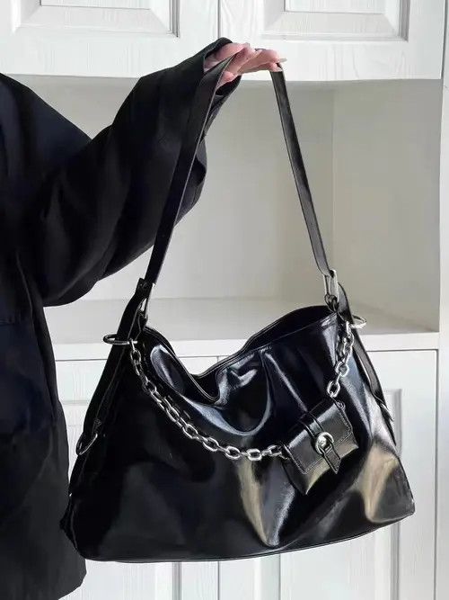 Japanese Brand Bag Black large capacity shoulder bag Size ONE SIZE - 4 Thumbnail