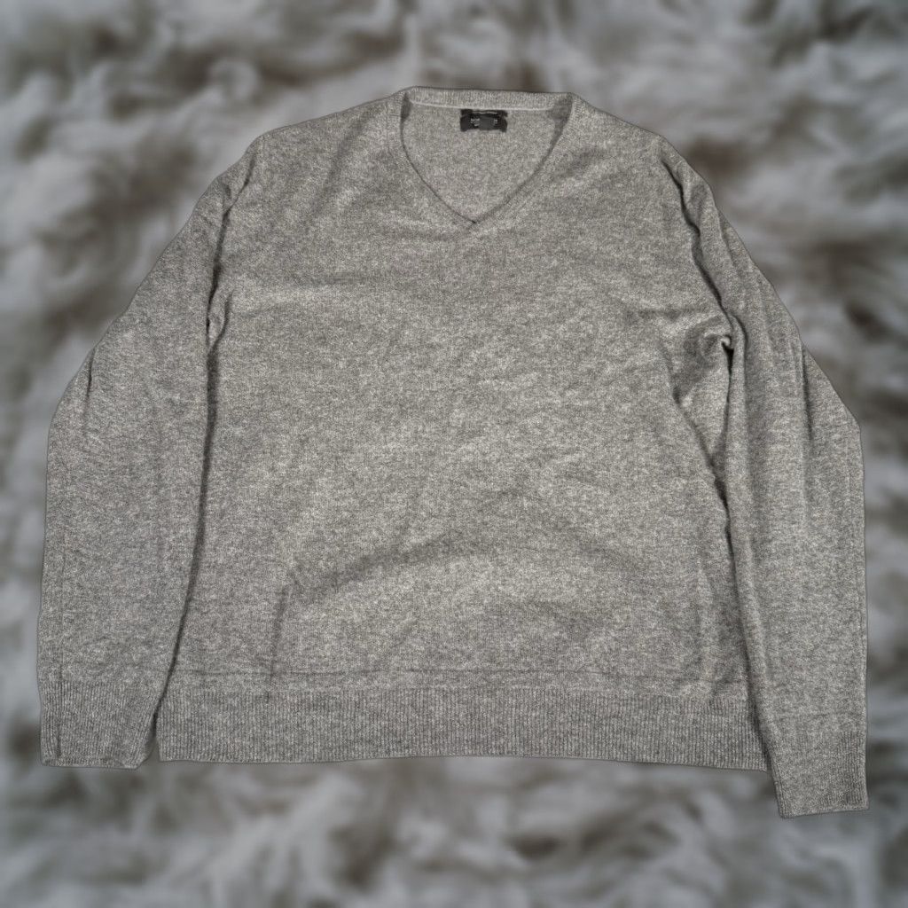Nordstrom Nordstrom Italian Cashmere Sweater Mens 2XL V Neck Lightweight Preppy Knit Gray Size US XXL / EU 58 / 5 - 1 Thumbnail