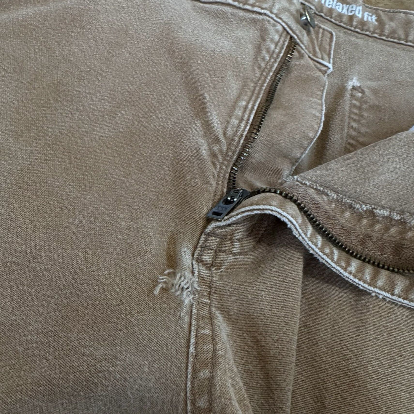Carhartt VINTAGE Carhartt Pants Carpenter Work Tan 31 INSEAM 29 Mens USA 100% Cotton Front Double Knee Frontive? Size US 31 - 7 Thumbnail