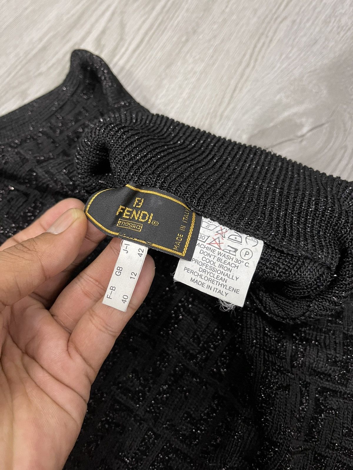 Fendi Vintage FENDI knitted monogram FF glitter tank top Size M / US 6-8 / IT 42-44 - 8 Thumbnail