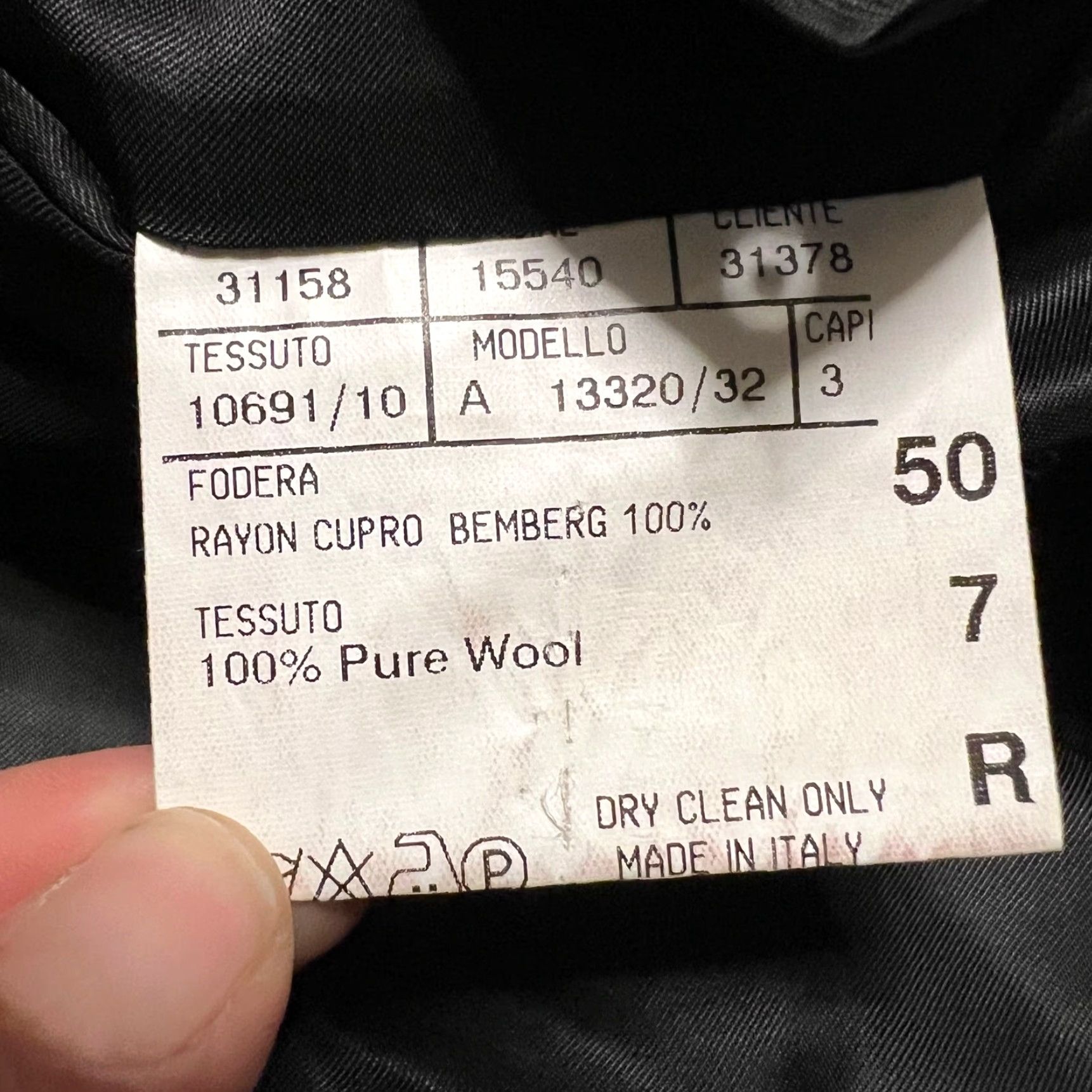 Canali Canali Blazer Sport Coat Mens 40 Black Wool 3 Buttons Made In Italy Jacket Coat Mens Size 40R - 4 Thumbnail