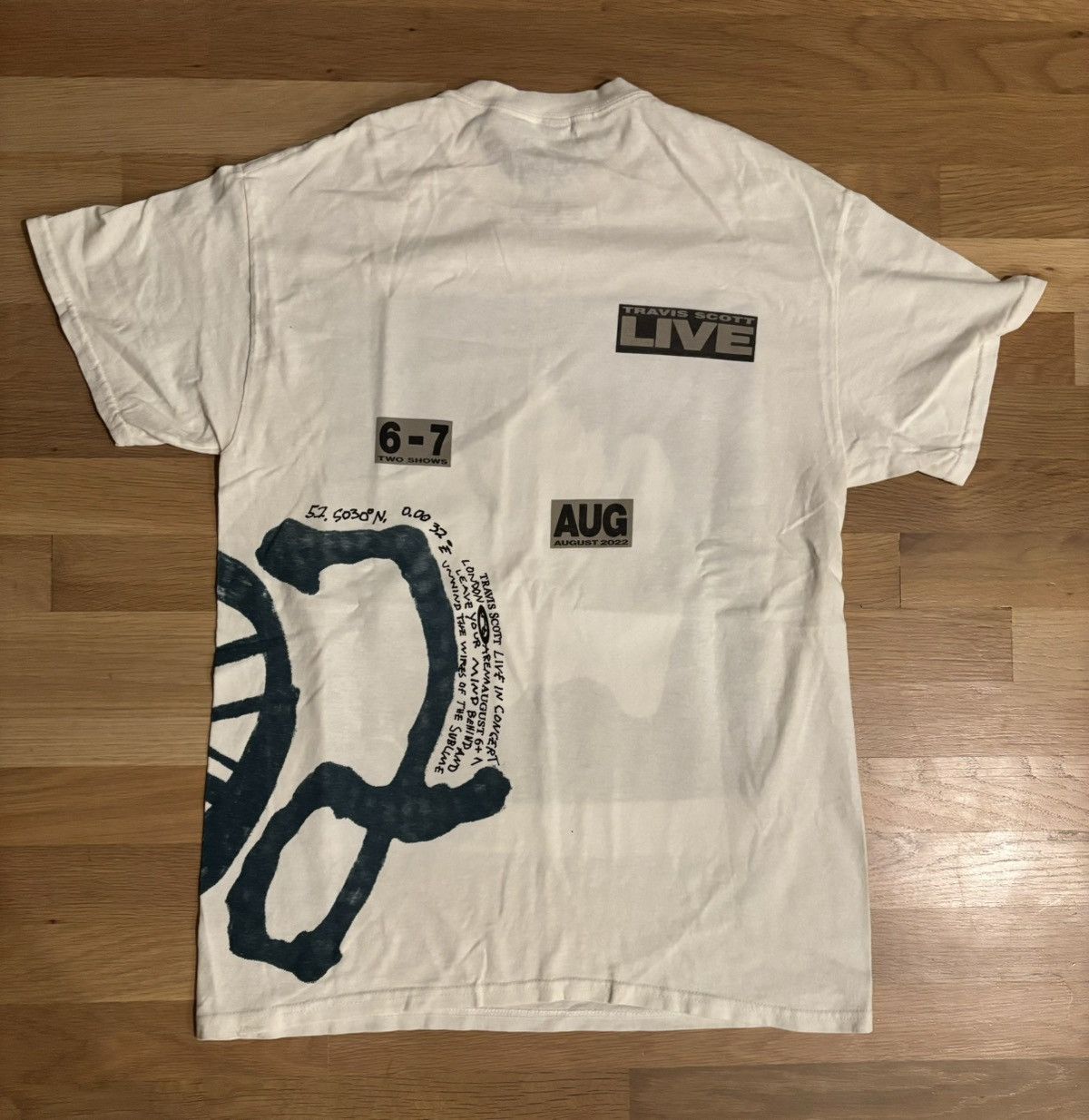 Travis Scott Travis Scott O2 Live Union Jack Tee Size US S / EU 44-46 / 1 - 3 Thumbnail