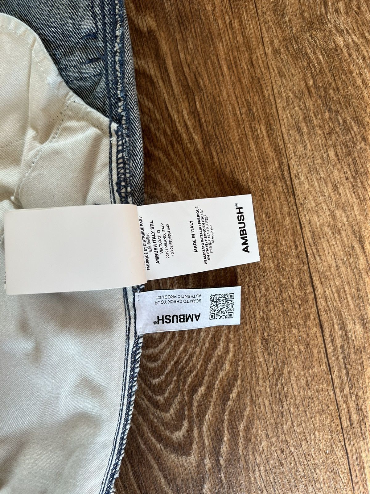 Ambush Design New Ambush Pockets Denim Cargo Pants Mid Blue by AMBUSH® Size US 30 / EU 46 - 11 Thumbnail