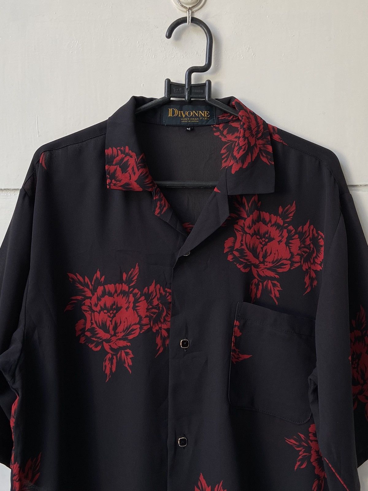 Designer × Japanese Brand DIVONNE Black Motive Shirt Size US S / EU 44-46 / 1 - 3 Thumbnail