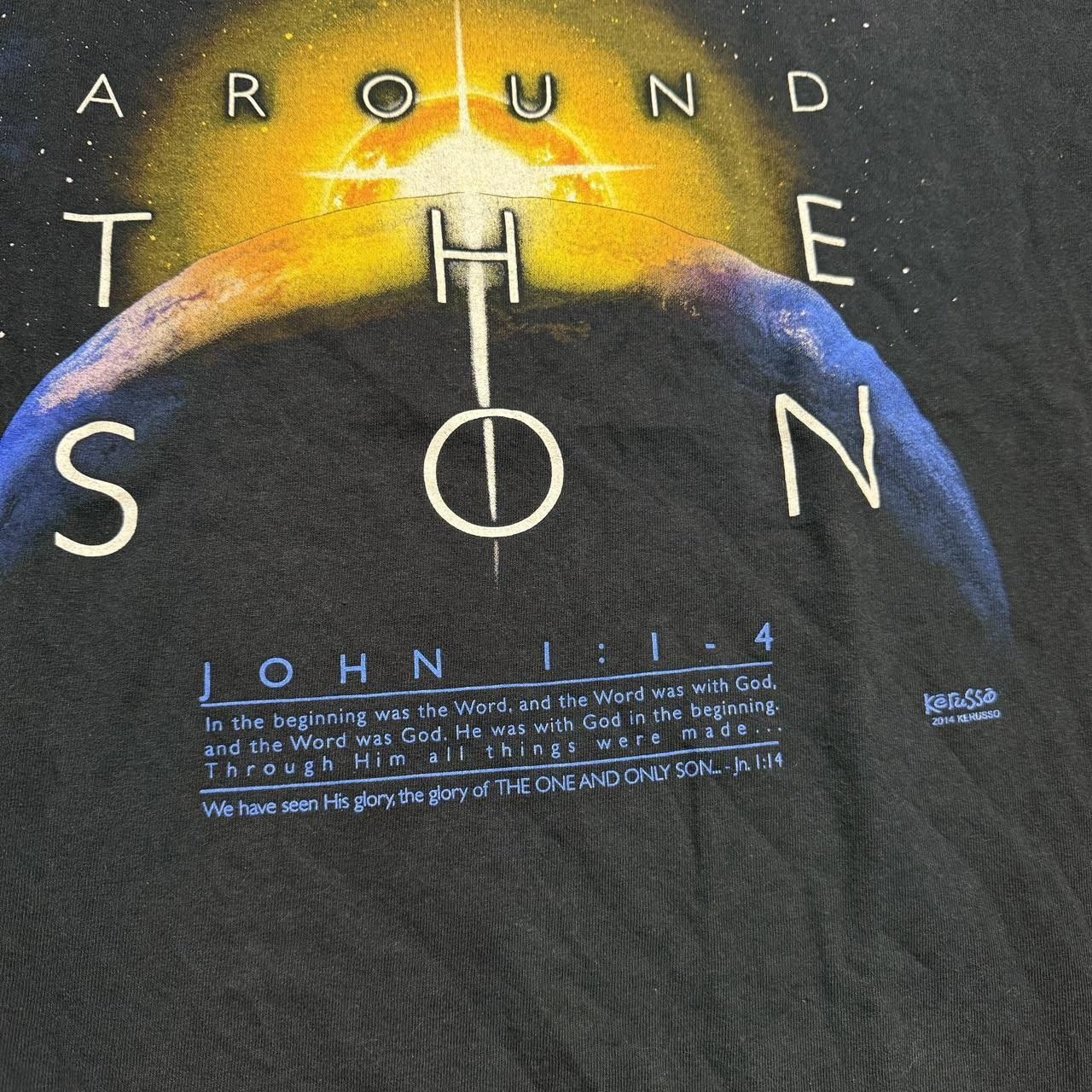 Designer Kerusso Y2K "Around The Son" Christian Religious T-Shirt Size US XL / EU 56 / 4 - 2 Thumbnail