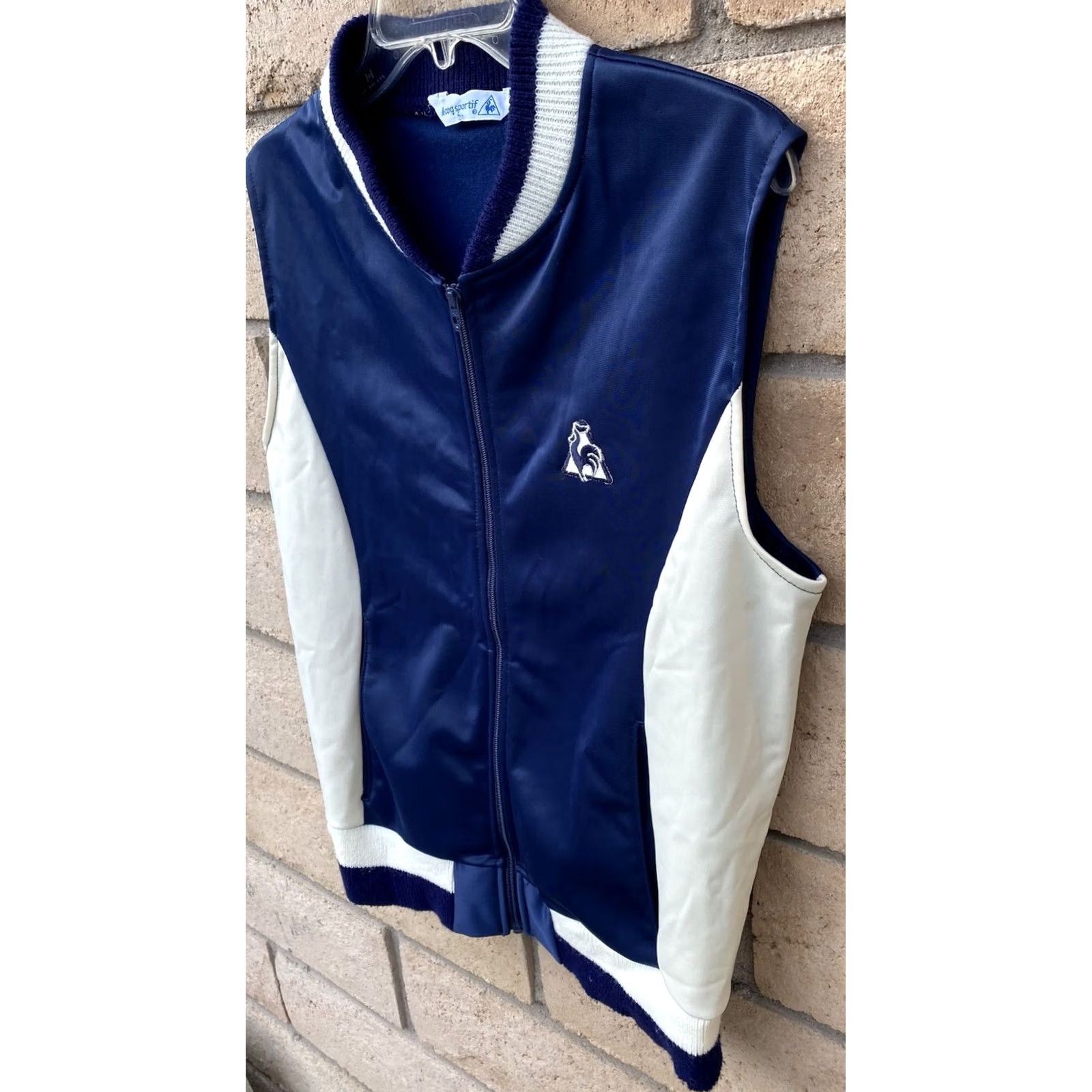 Le Coq Sportif VINTAGE Le Coq Sportif Track Vest M Blue White Rooster Logo Zip Vest Mens Vintage) Size US M / EU 48-50 / 2 - 6 Thumbnail