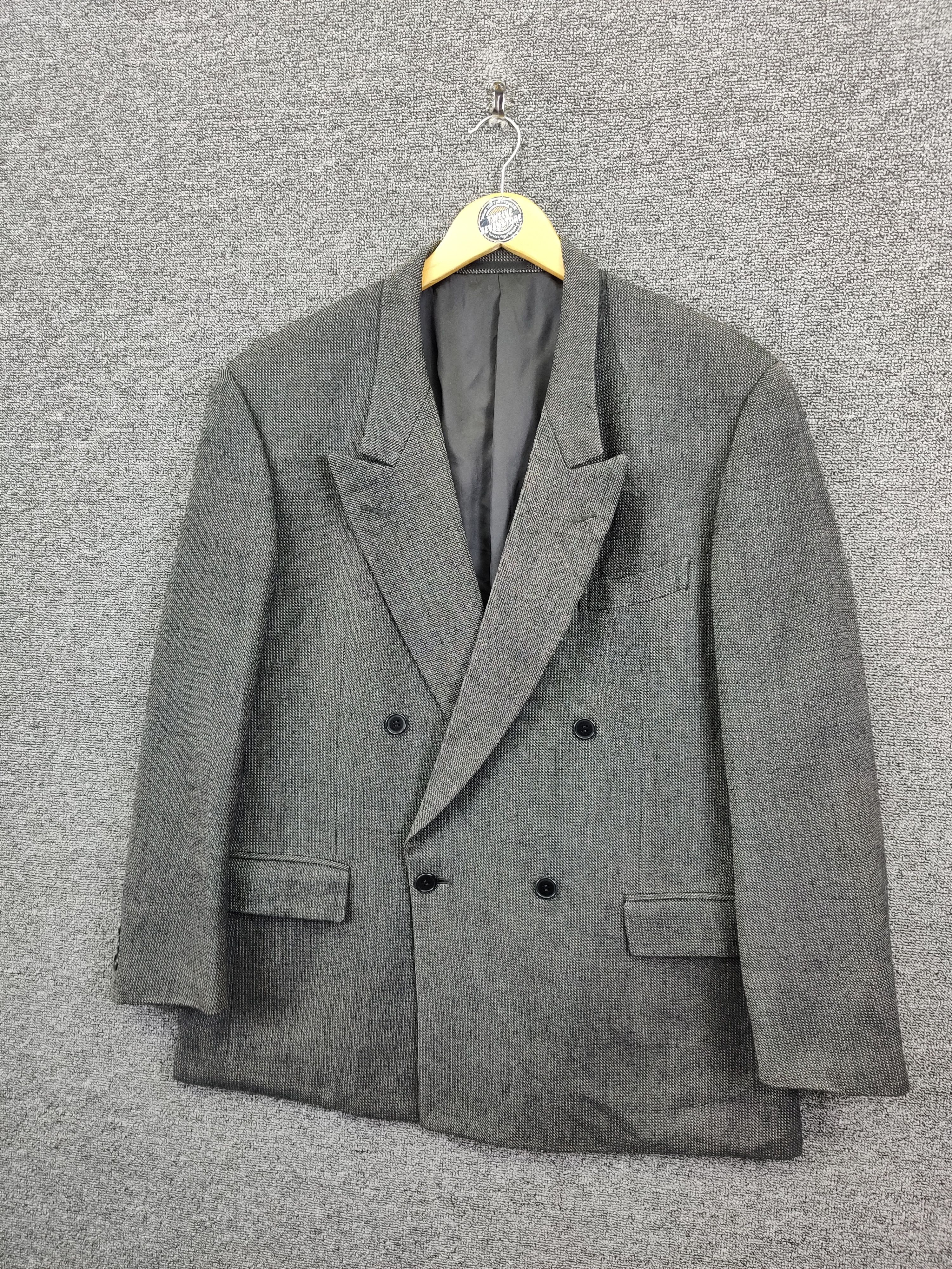 Yves Saint Laurent Vintage Yves Saint Laurent Wool Double Breasted Blazer Size US L / EU 52-54 / 3 - 2 Thumbnail