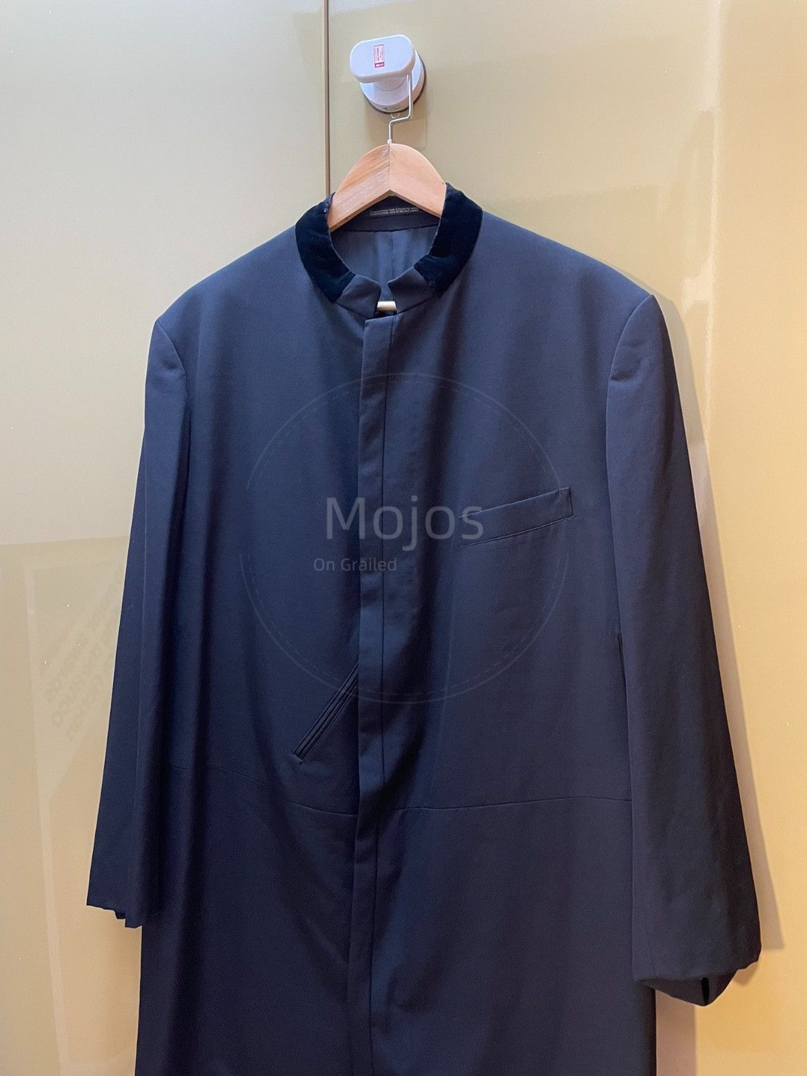 Yohji Yamamoto Yohji Yamamoto Pour Homme 94AW Velvet Neck Trench Coat-2508 Size US M / EU 48-50 / 2 - 5 Thumbnail