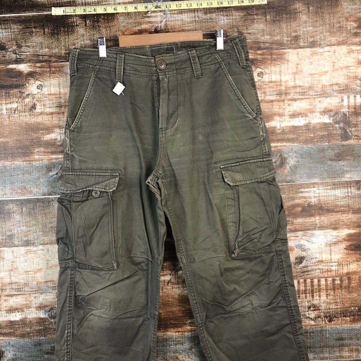 Japanese Brand DL Real Crush Clothing utility Cargo Multipocket Pants #C710 Size US 33 - 2 Thumbnail