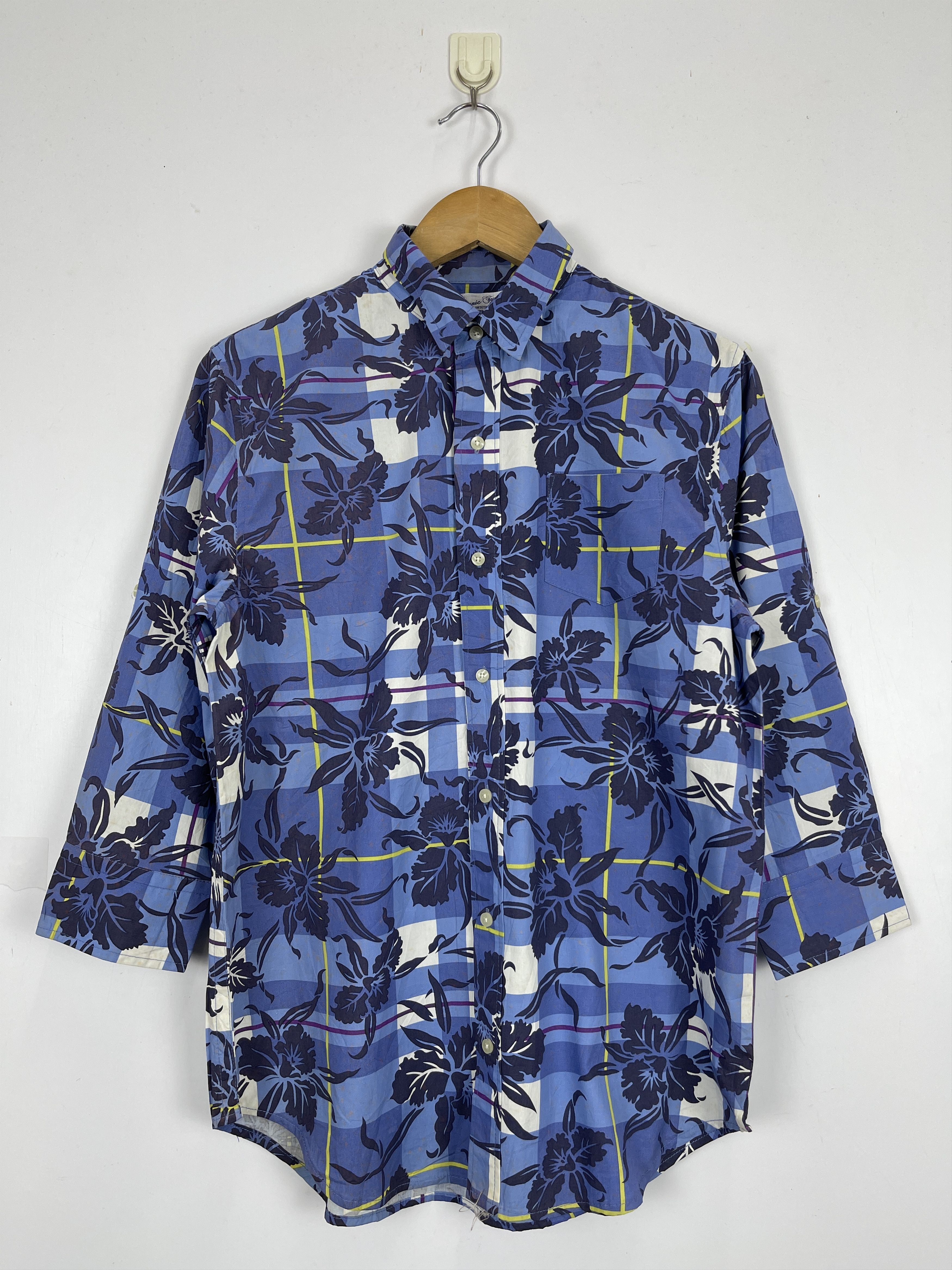 Japanese Brand × Vintage Vintage Japanese Brand Floral Design Shirt TA0410 Size US S / EU 44-46 / 1 - 1 Thumbnail