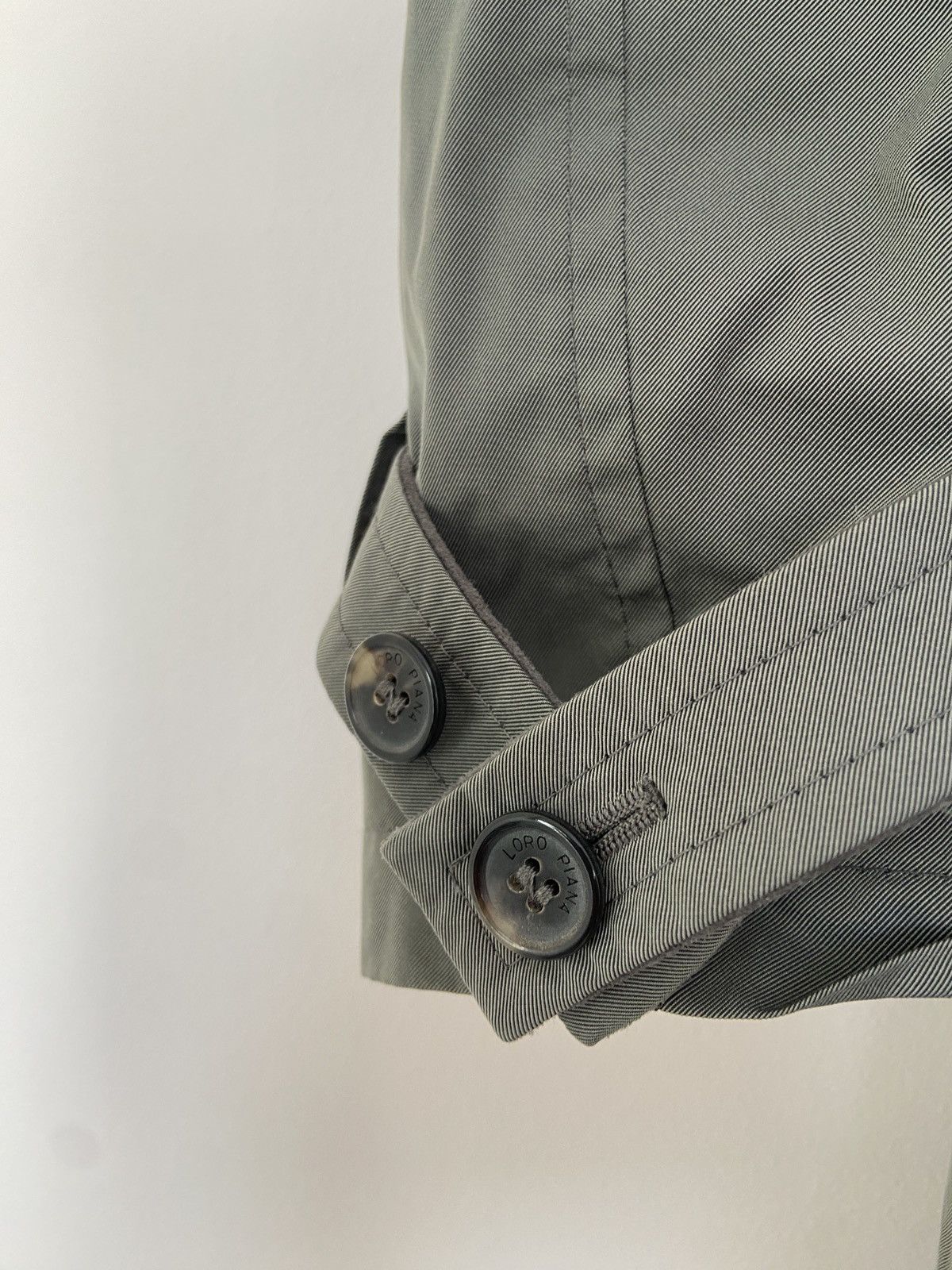 Loro Piana Loro Piana Light Olive Stormey Trench Tecno Coat Size US XXL / EU 58 / 5 - 4 Thumbnail