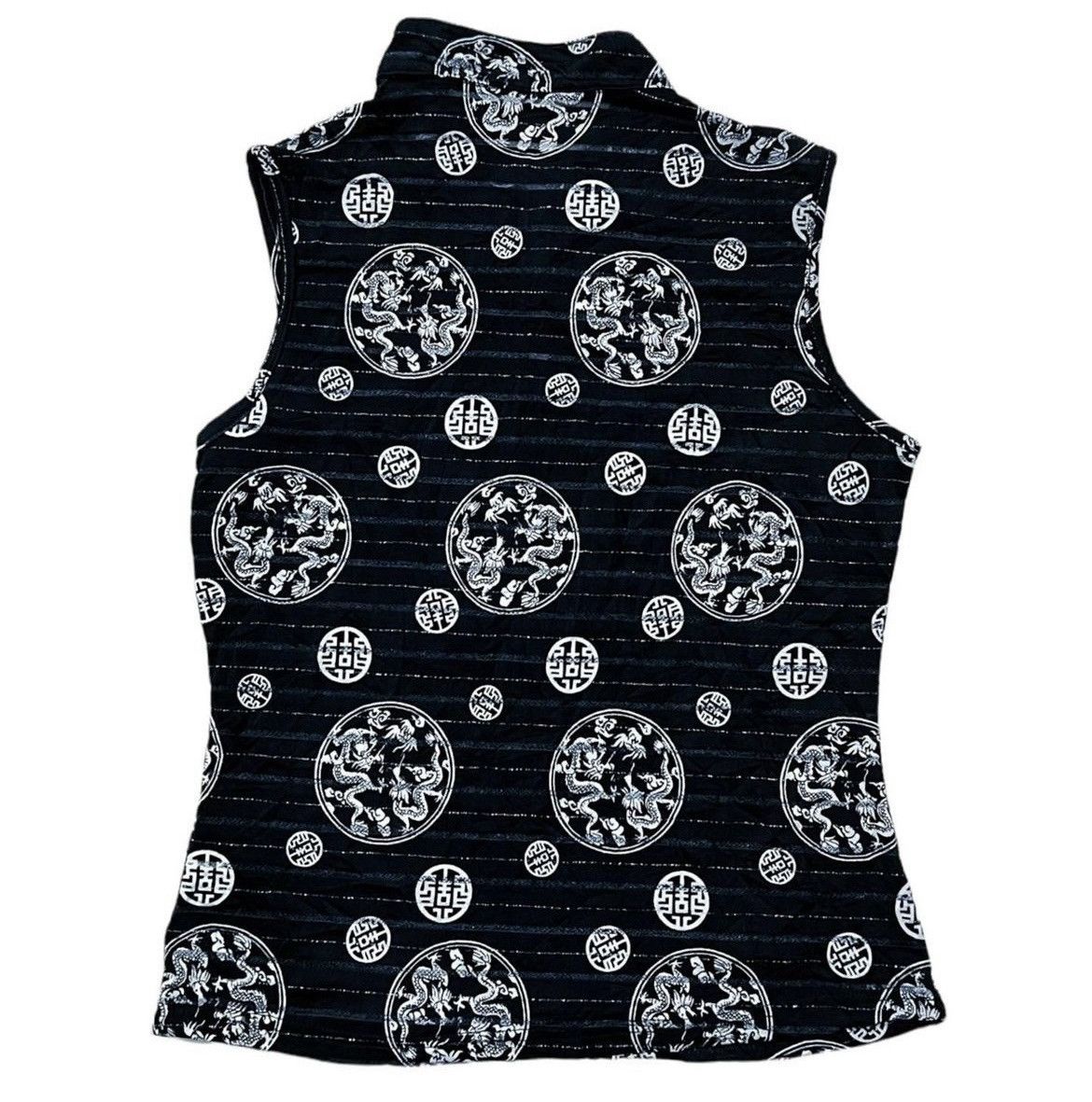 Japanese Brand Vintage dragon cheongsam tank top 🖤🐉 Size S / US 4 / IT 40 - 2 Thumbnail