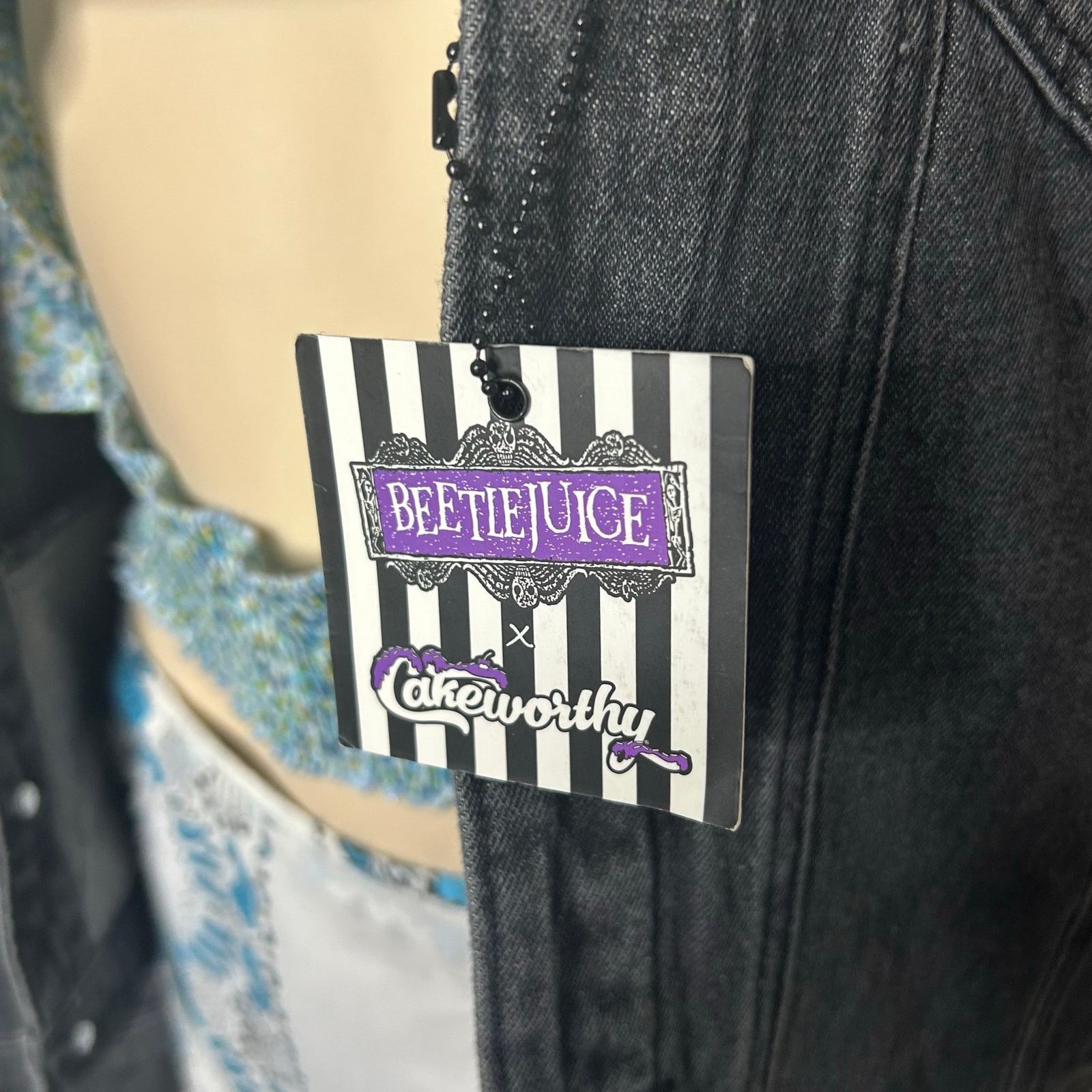 Other Beetlejuice x Cakeworthy Embroidered Denim Jacket Size S/P Size S / US 4 / IT 40 - 6 Thumbnail