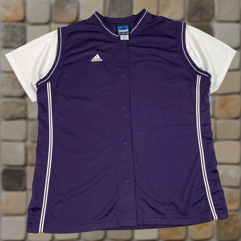 Adidas Adidas Purple Jersey Mens Extra Large Sleeve Short Size US XL / EU 56 / 4 - 1 Thumbnail