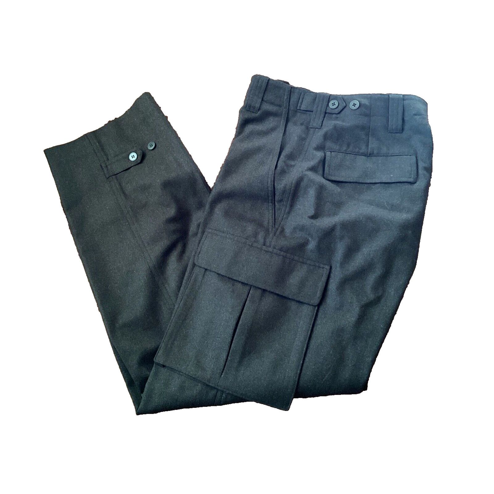 Ralph Lauren RALPH LAUREN COLLECTION GREEN 100% WOOL CARGO PANTS SZ 6 Size 28" / US 6 / IT 42 - 1 Thumbnail